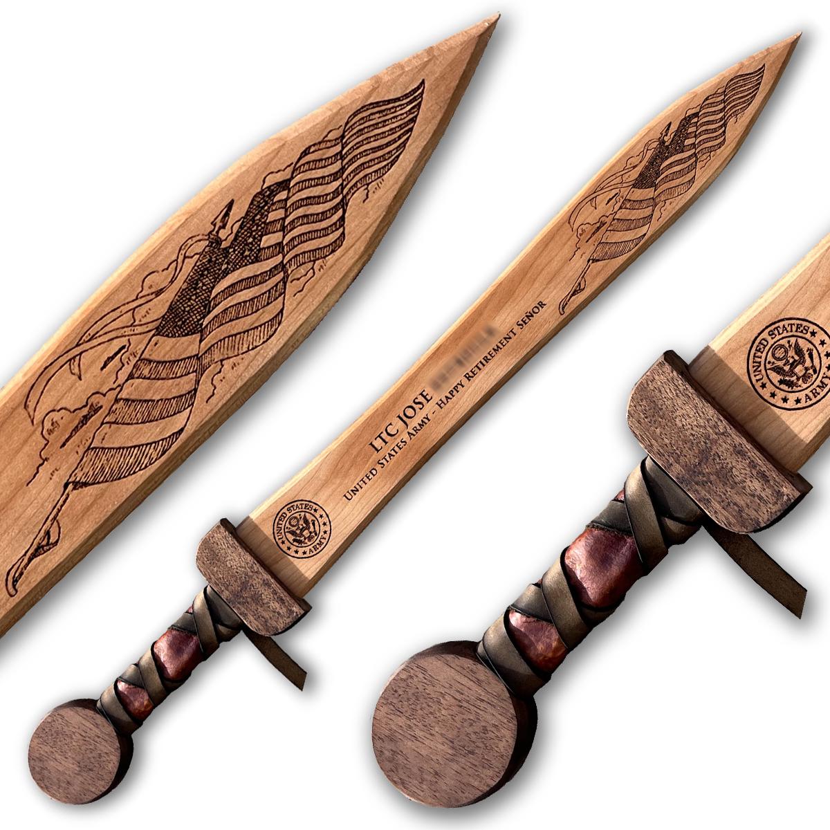 Viking Weapon Replica - Northmen Sword Hand Forged Damascus Steel, Medieval Viking Long Sword, Wall