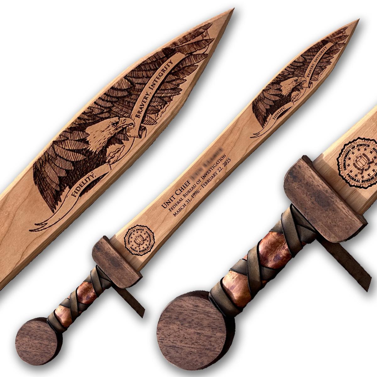 Viking Weapon Replica - Hand Forged Northmen Damascus Sword Replica, Authentic Viking Inspired
