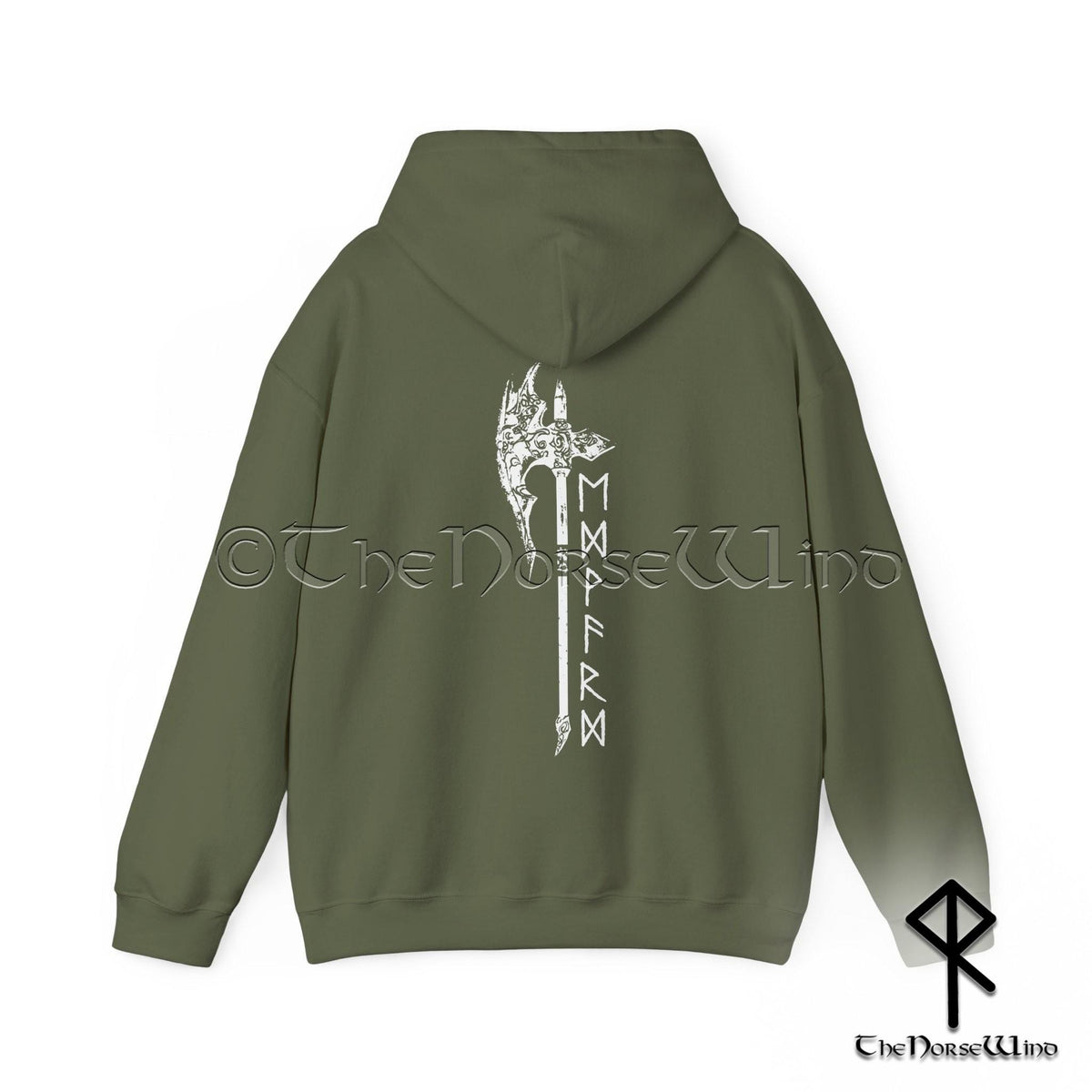 Viking Rune Hoodie - Custom Viking Sweatshirt Name in Runes, Personalized Futhark Runes Hoodie