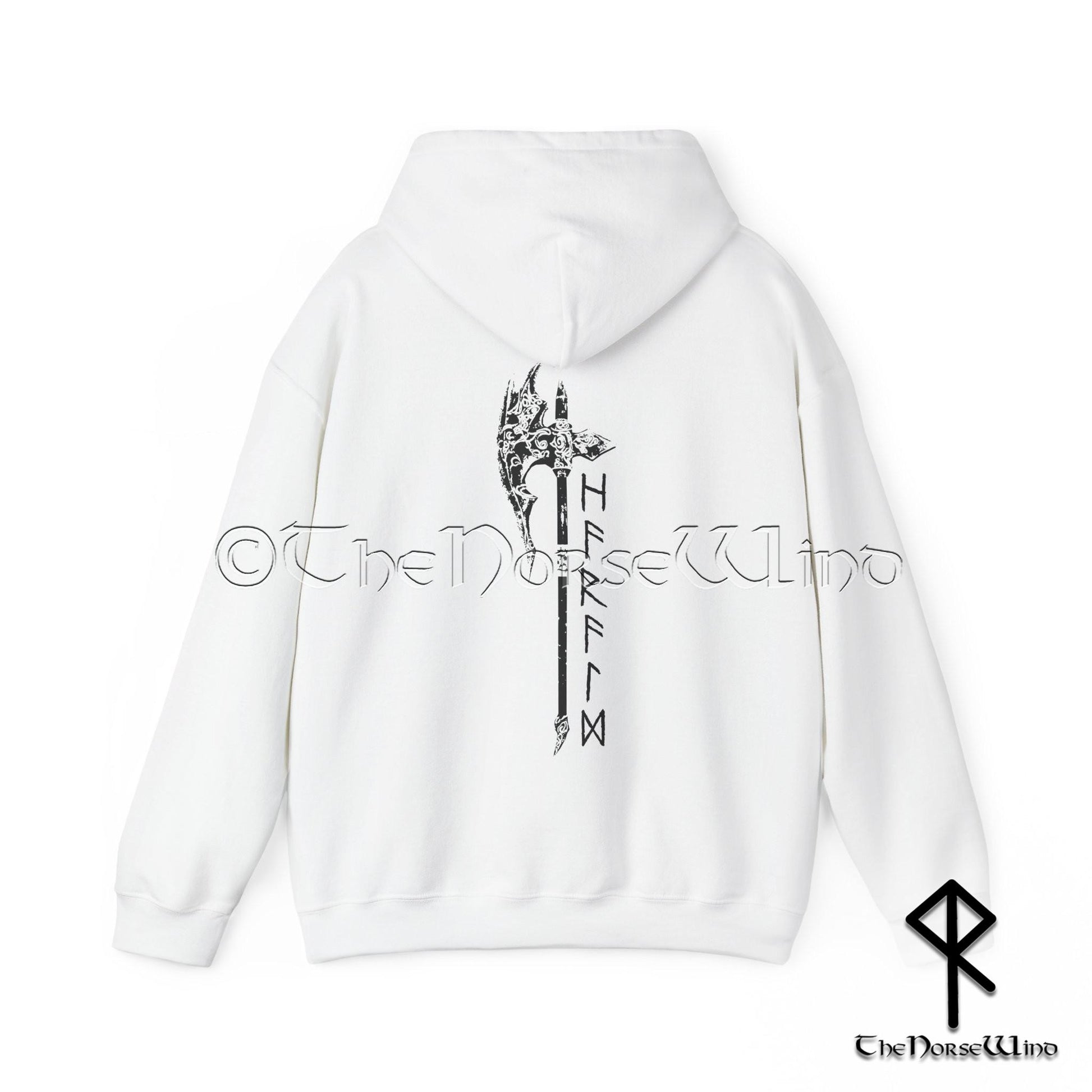 Viking Rune Hoodie - Custom Viking Sweatshirt Name in Runes, Personalized Futhark Runes Hoodie