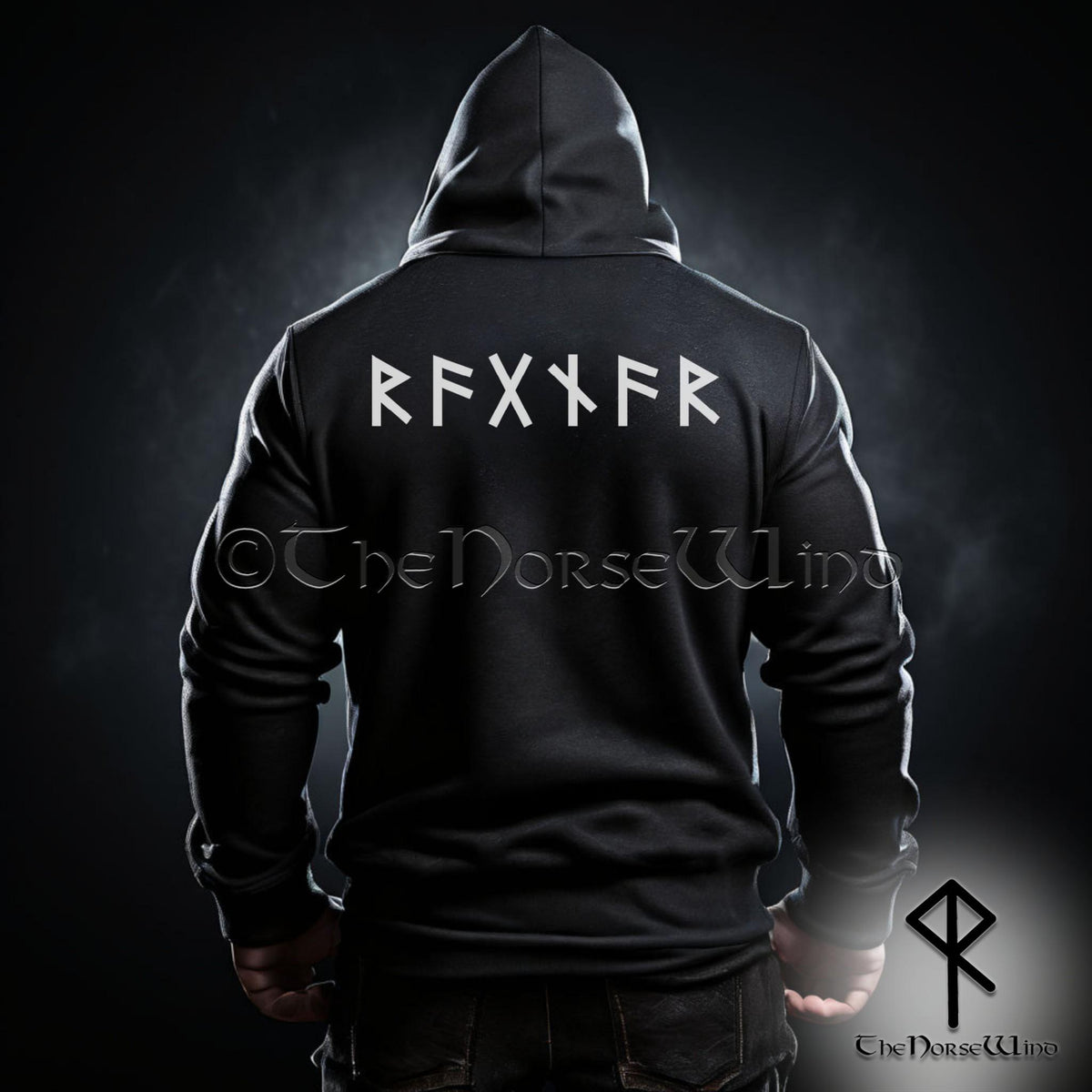 Viking Rune Hoodie - NAME in RUNES Viking Hoodie, Personalized Futhark Runes Sweatshirt, Custom