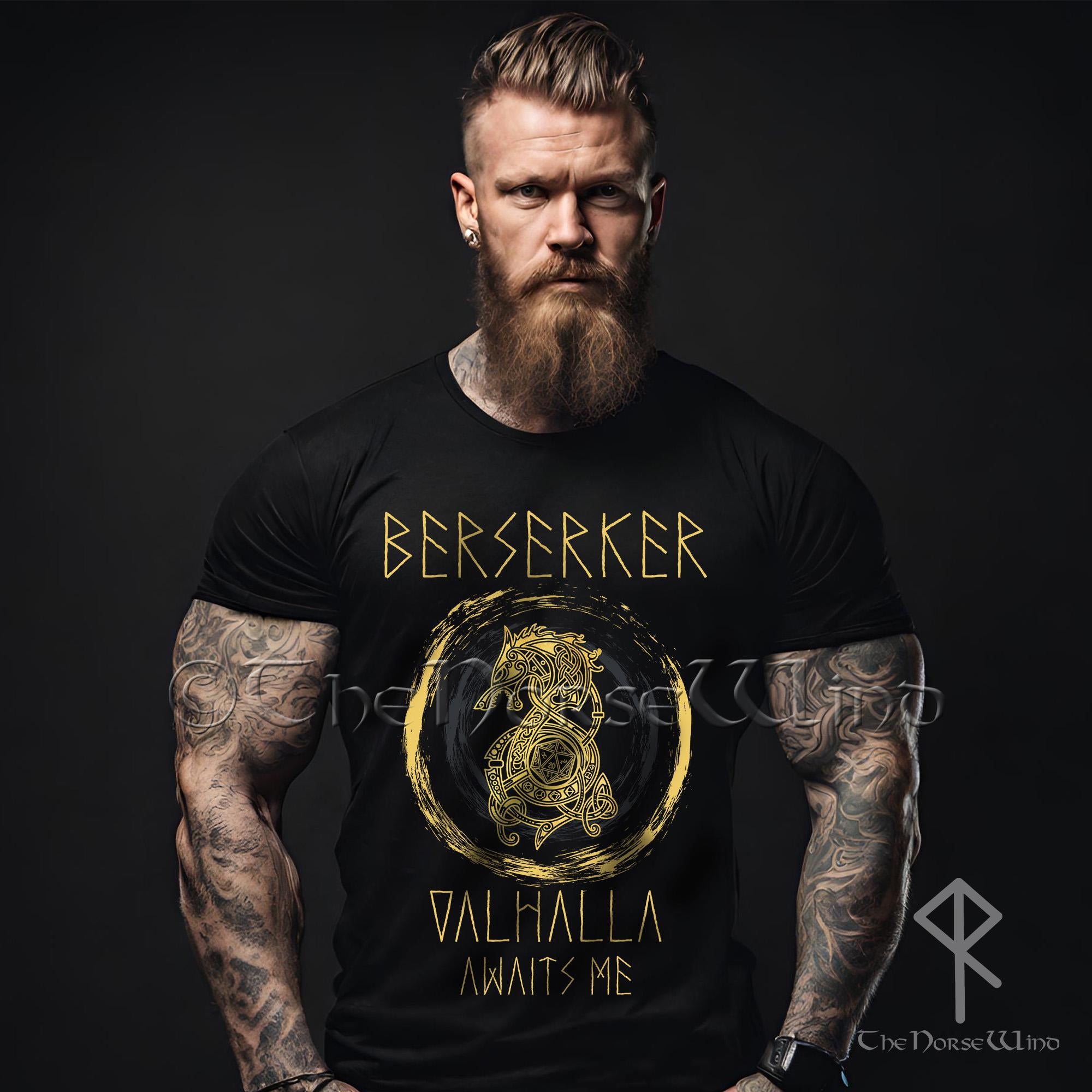 Viking Valhalla T-Shirt - Too Many Idiots Not Enough Axes Viking T-Shirt, Funny Norse Warrior Tee