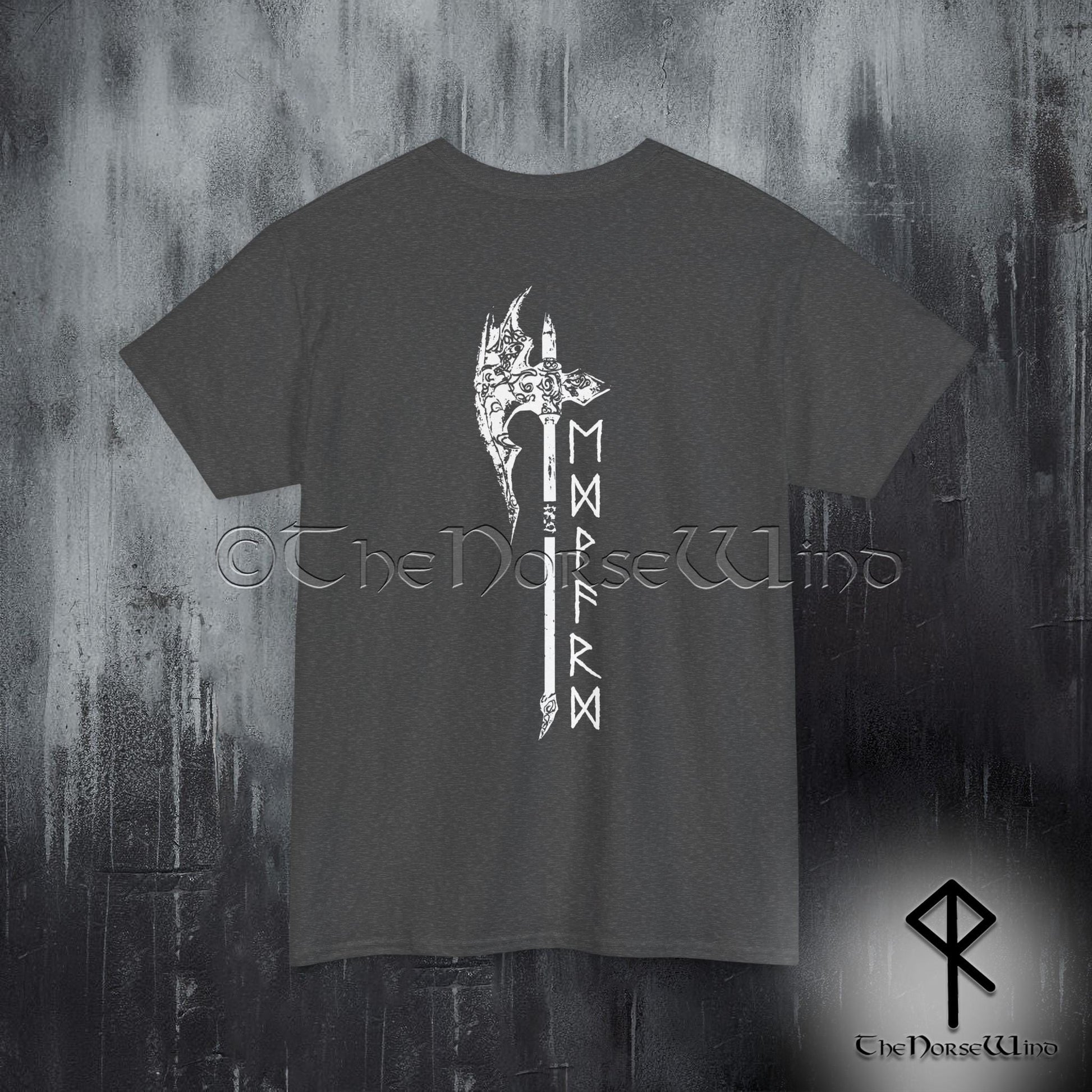 Viking Rune T-Shirt - Custom Viking Warriors T-Shirt Name in Runes, Personalized Futhark Runes