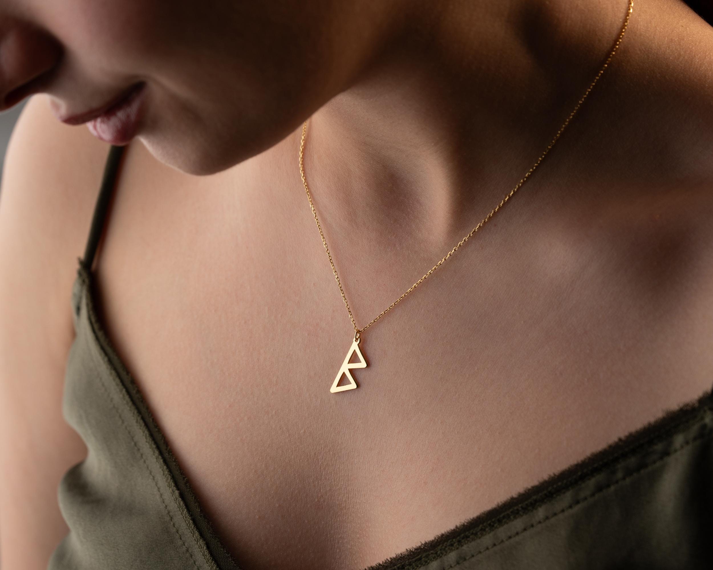 Viking Rune Necklace - Viking Runes Charm Necklace, Viking Letters Personalized, Viking Norse