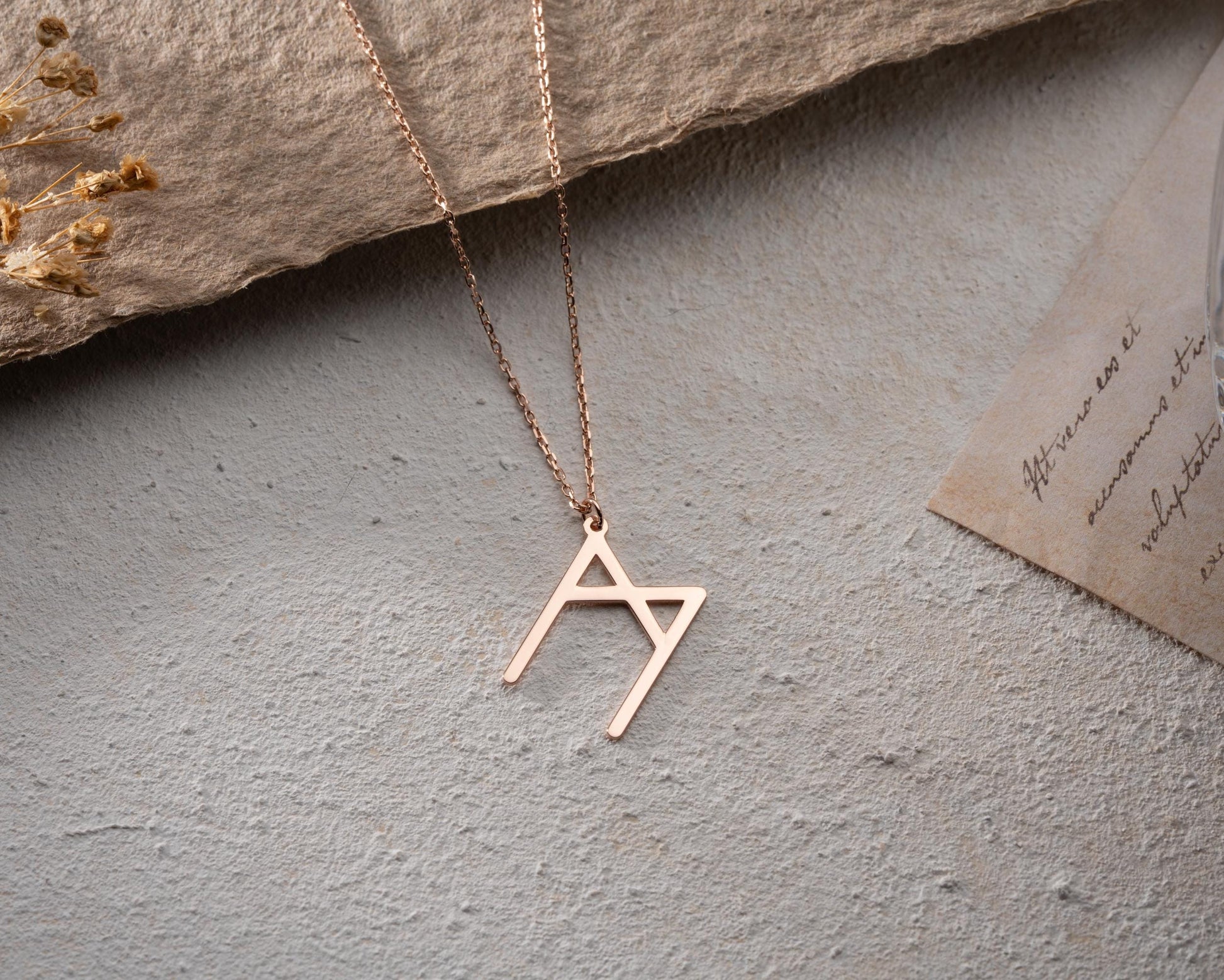 Viking Rune Necklace - Viking Runes Charm Necklace, Viking Letters Personalized, Viking Norse