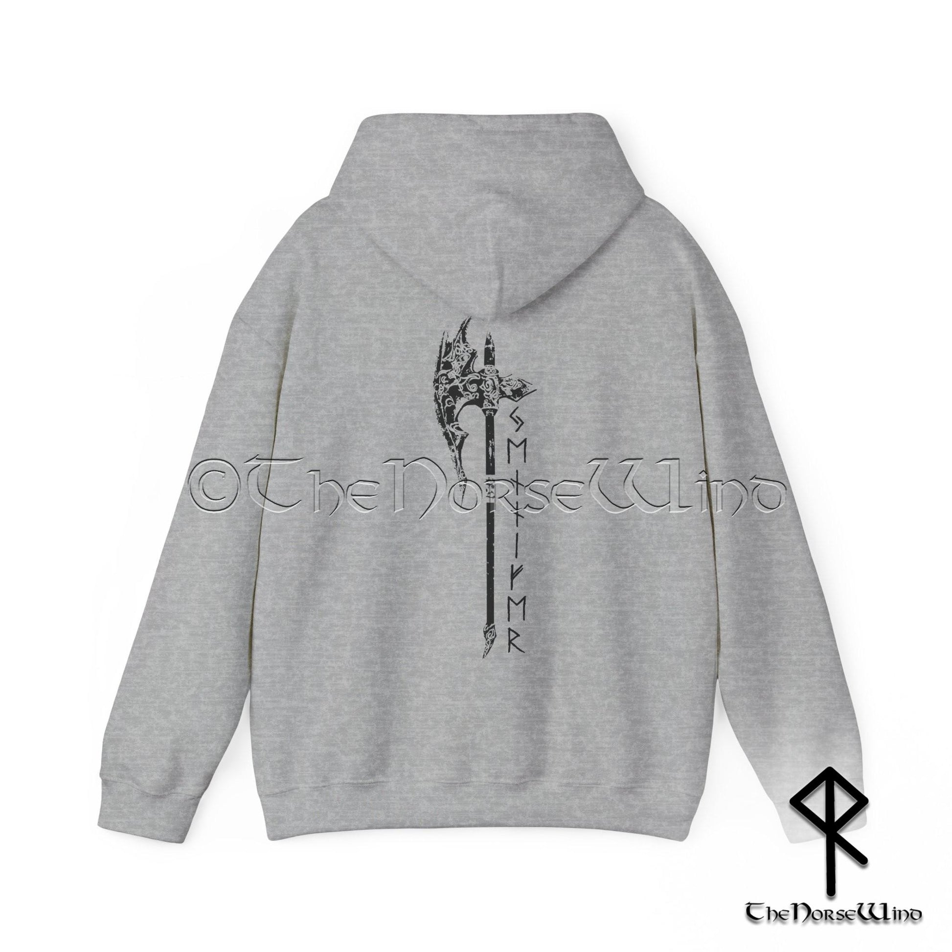Viking Rune Hoodie - Custom Viking Sweatshirt Name in Runes, Personalized Futhark Runes Hoodie