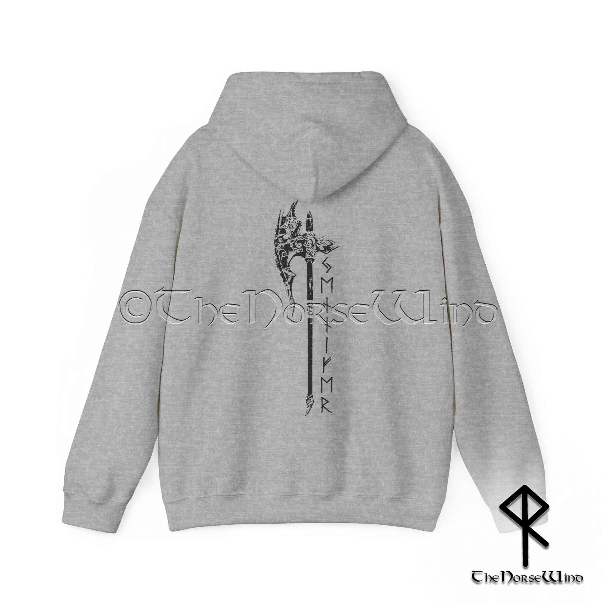 Viking Rune Hoodie - Custom Viking Sweatshirt Name in Runes, Personalized Futhark Runes Hoodie