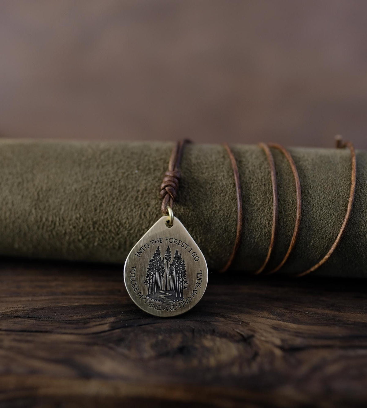 Viking Vegvisir Compass Necklace - Brass Vegvisir Pendant - Norse Viking Compass Necklace