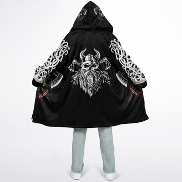 Viking Jacket - Viking Skull Hooded Jacket design with Zipper