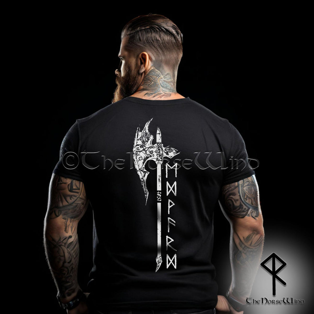 Viking Rune Hoodie - Custom Viking Sweatshirt Name in Runes, Personalized Futhark Runes Hoodie