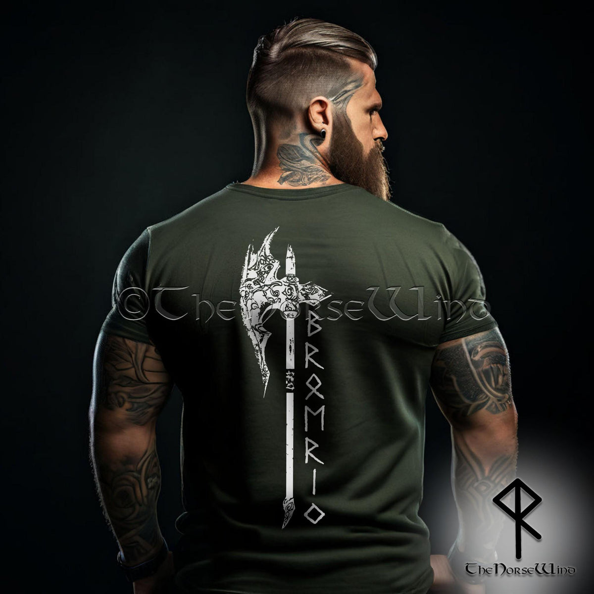 Viking Rune T-Shirt - Custom Viking Warriors T-Shirt Name in Runes, Personalized Futhark Runes