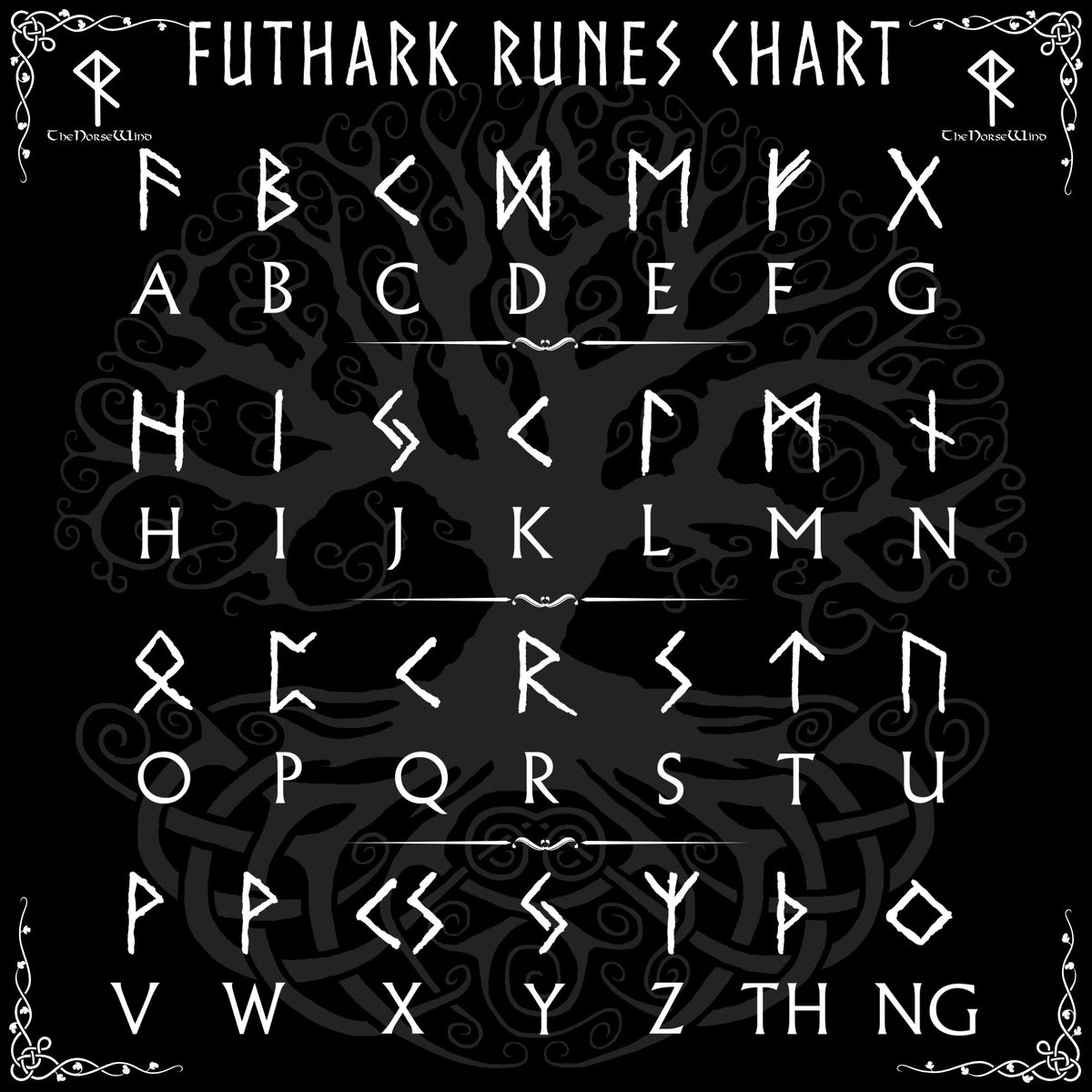 Viking Rune T-Shirt - Custom Viking Warriors T-Shirt Name in Runes, Personalized Futhark Runes