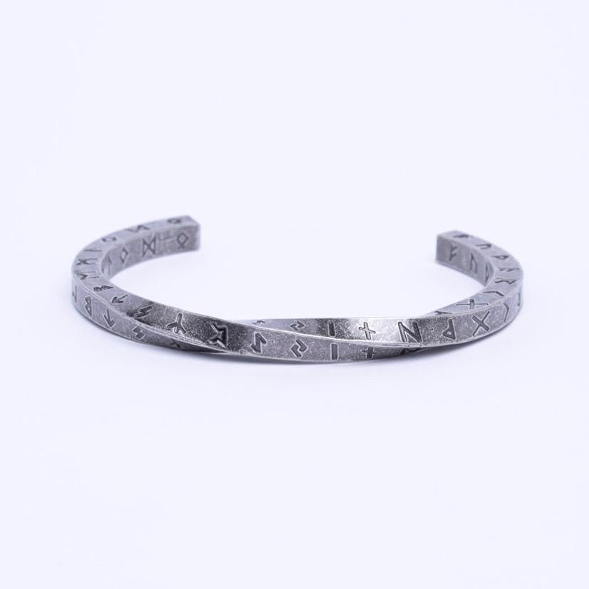 Viking Rune Bracelet - Vintage Viking Rune Bracelet, Norse Rune Mens Cuff – Nordic Bangle Pagan