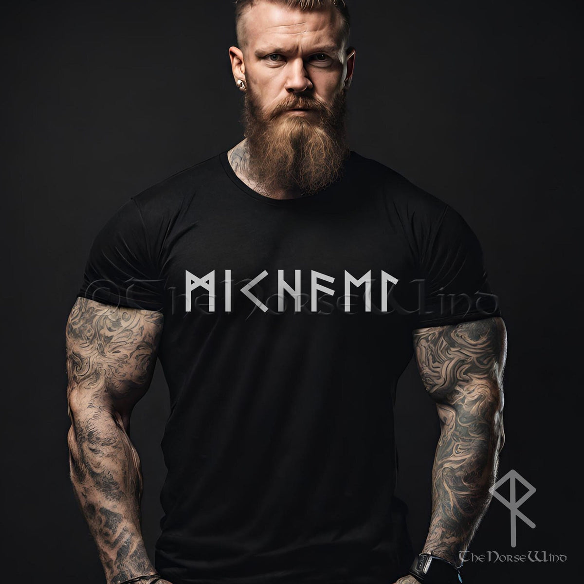 Viking Thor's Hammer Hoodie - Viking Hoodie Men Vegvisir Compass Mjolnir Thor Hammer Norse