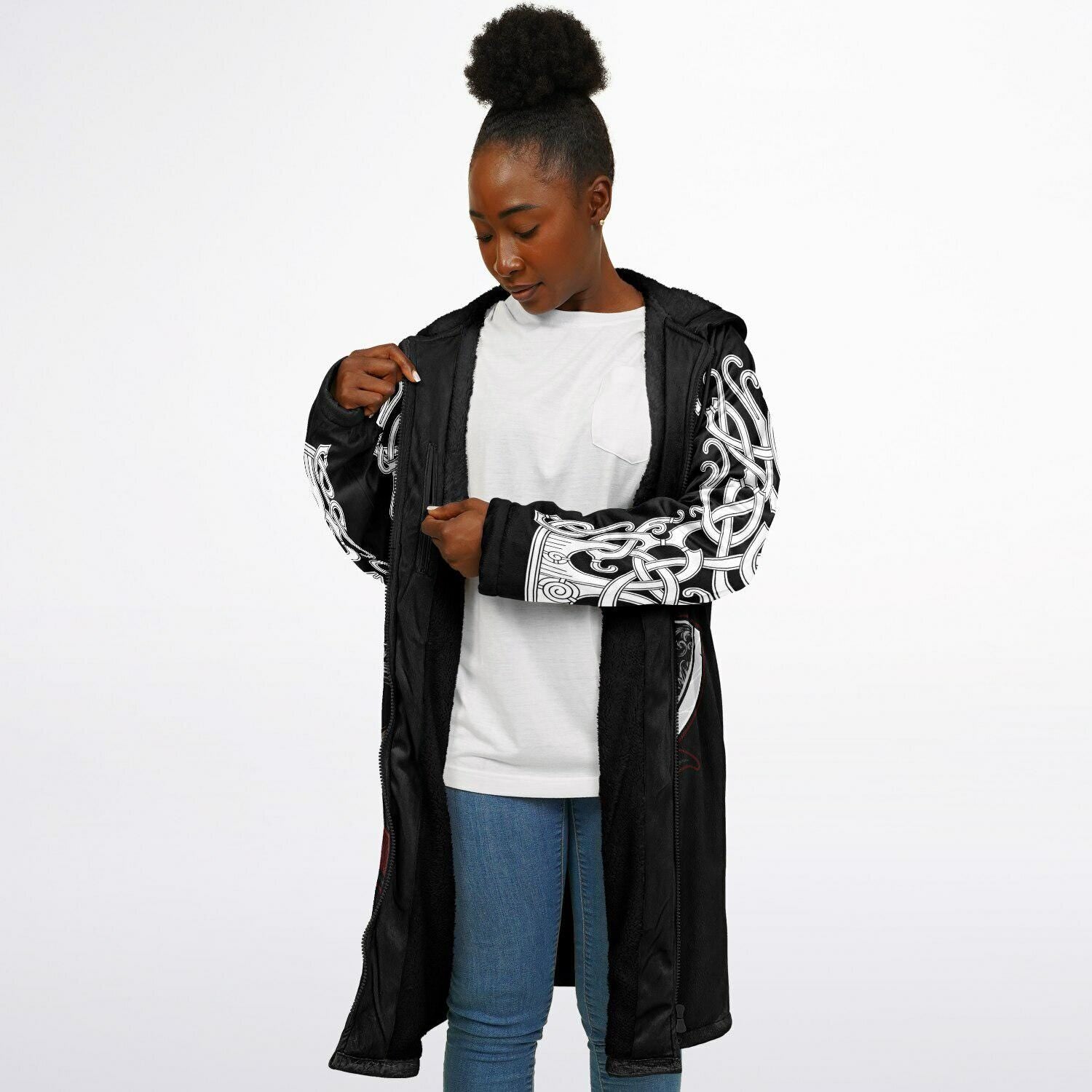 Viking Jacket - Viking Skull Hooded Jacket design with Zipper