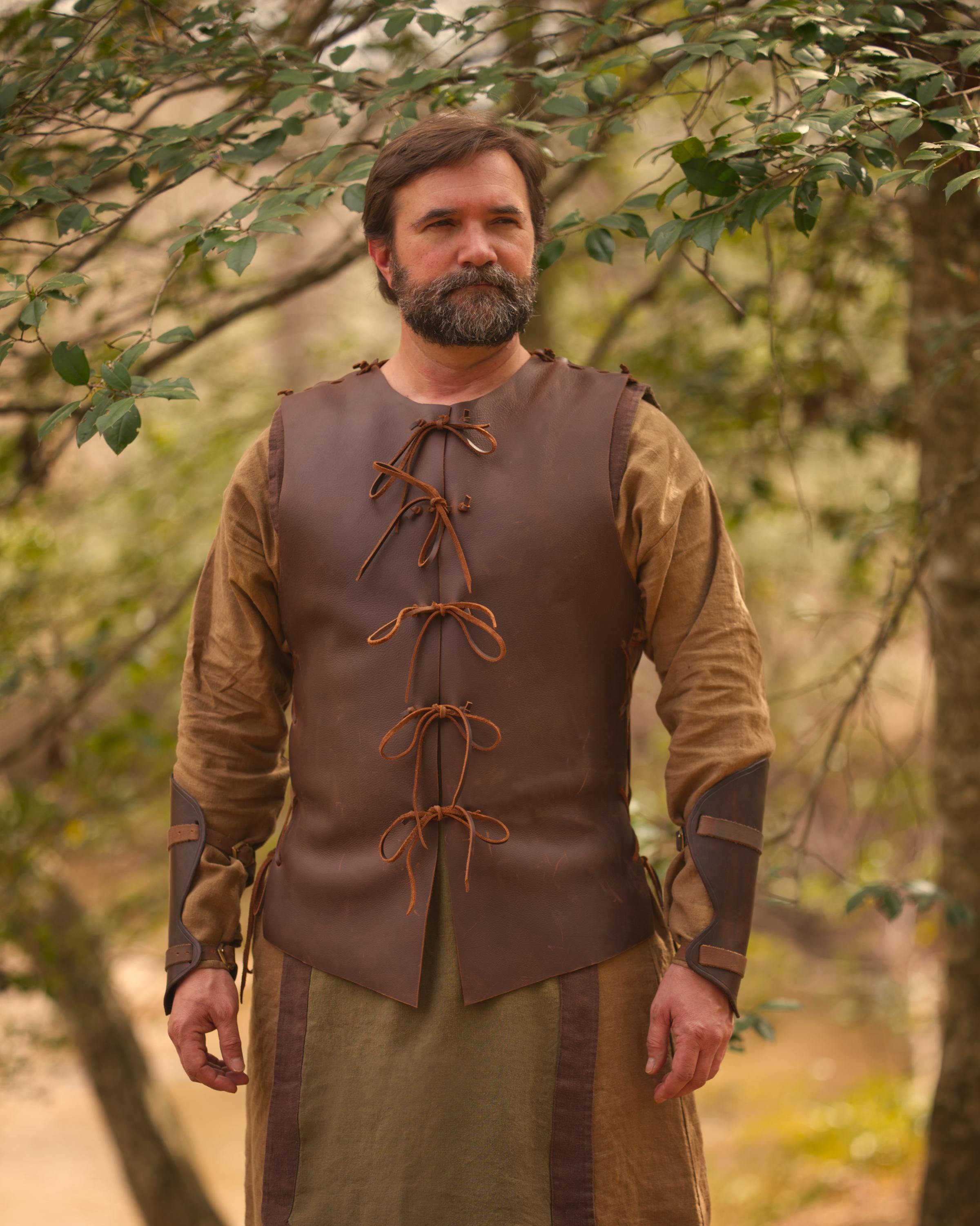 Viking Jacket - Handmade Warrior Medieval Leather Coat, Unisex Ranger Combat Quilted Viking Cosplay