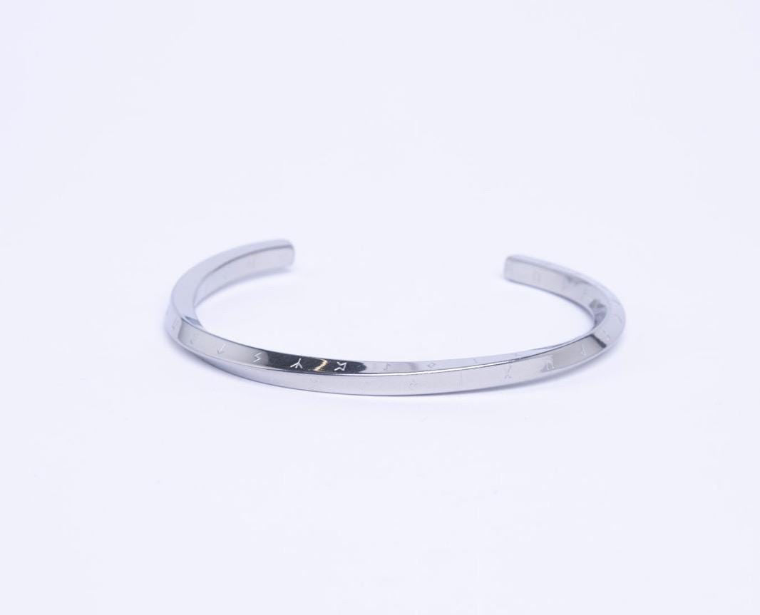 Viking Rune Bracelet - Vintage Viking Rune Bracelet, Norse Rune Mens Cuff – Nordic Bangle Pagan