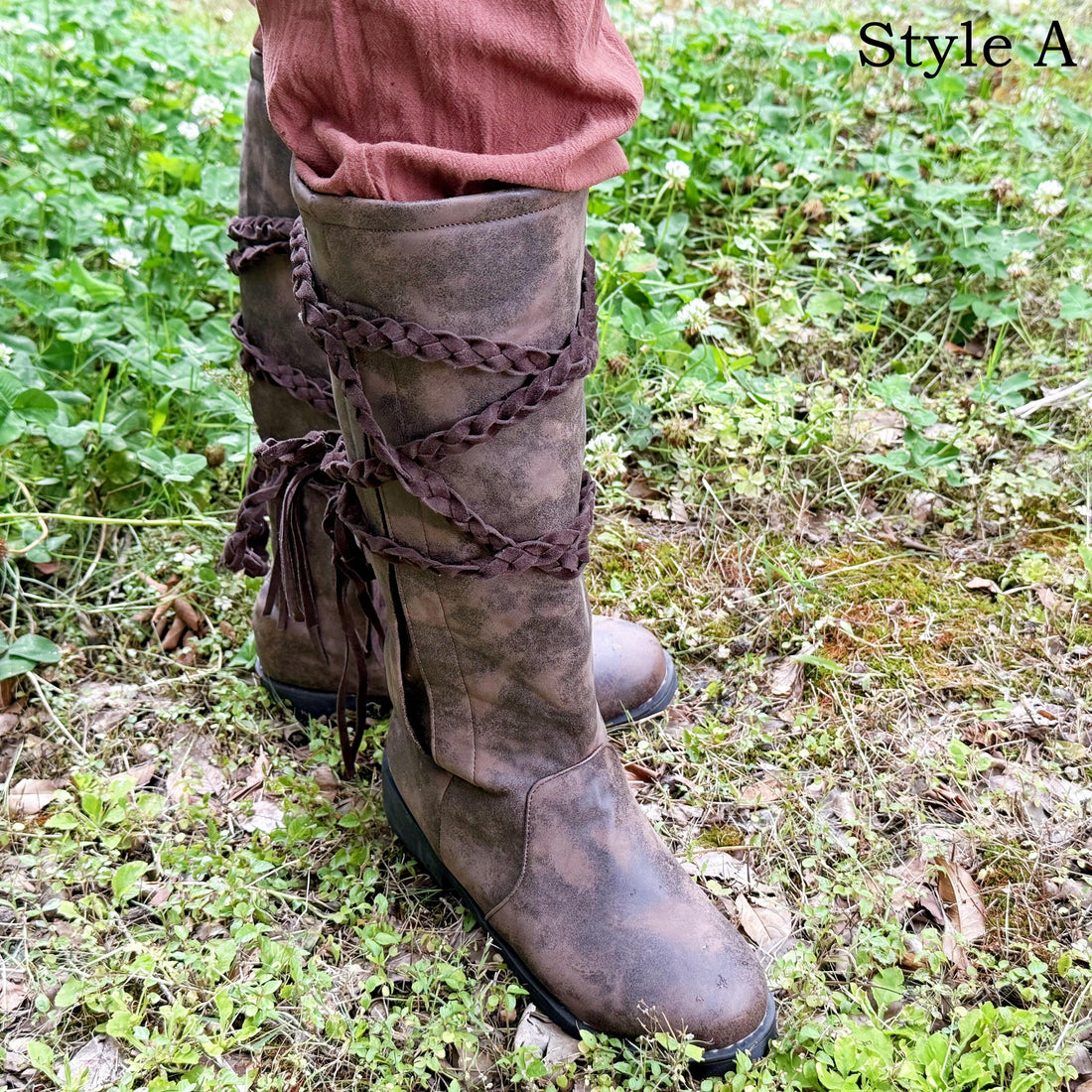 Viking Boots - Medieval LARP Boots, Viking Medieval Boots, Renaissance Footwear, Pirate Boots