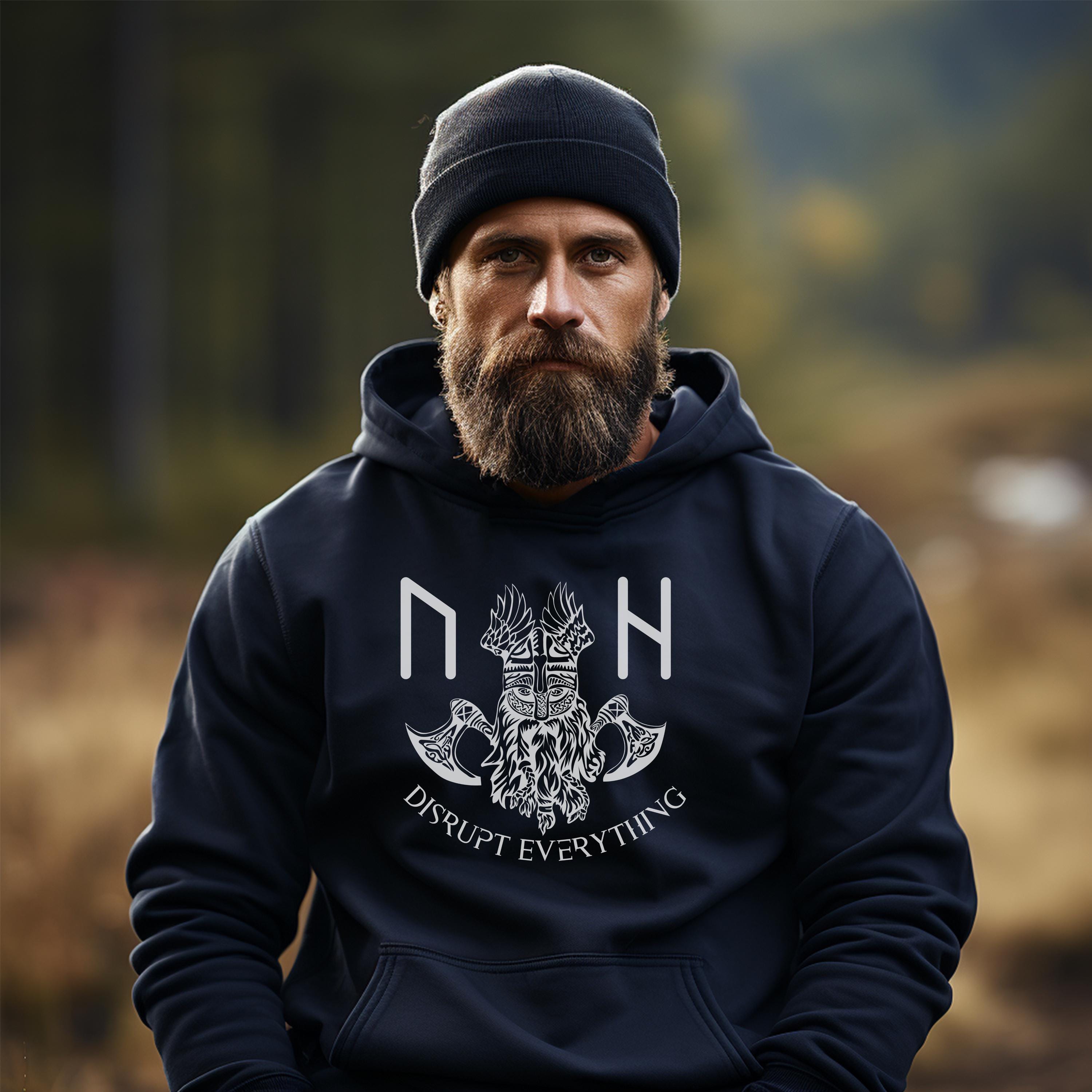 Viking Rune Hoodie - Viking King Hoodie, Norse Rune Design, Father's Day Gift, Ancestral Cosplay