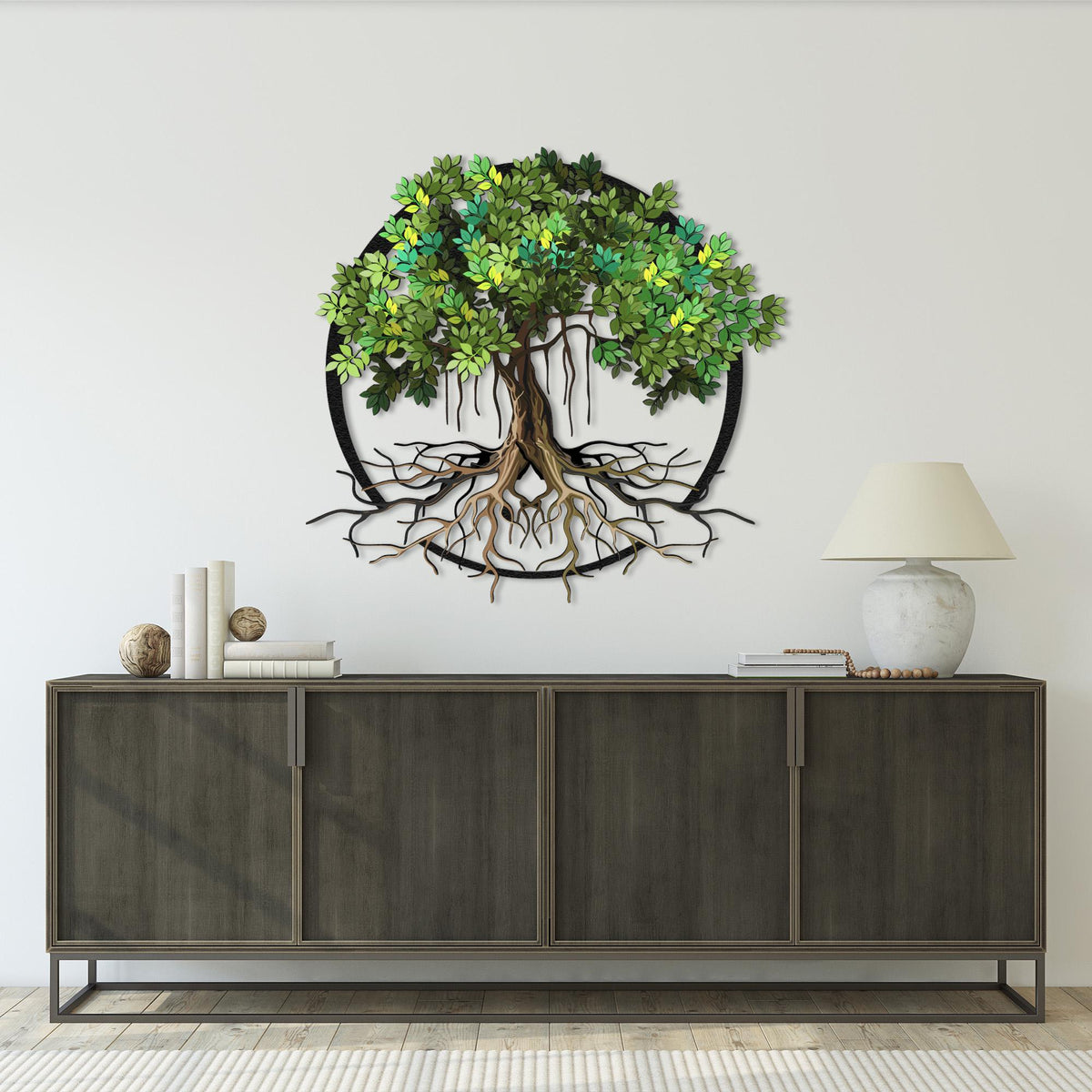 Viking Yggdrasil Tree of Life Rug - Yggdrasil Tree Of Life Round Rug, Nordic Carpet, Vikings Rug