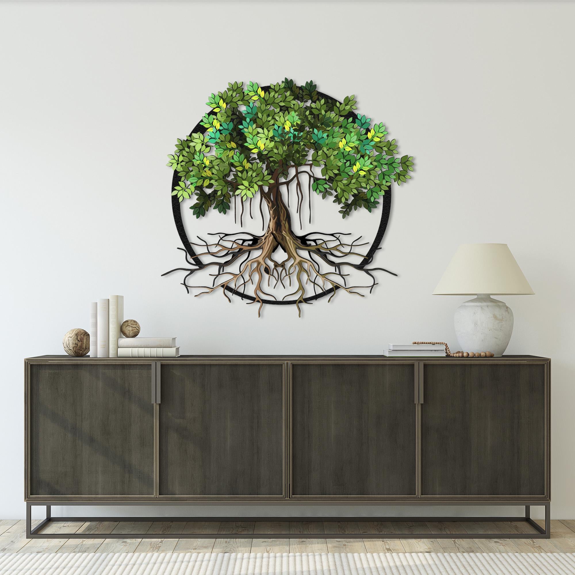 Viking Yggdrasil Tree of Life Rug - Yggdrasil Tree Of Life Round Rug, Nordic Carpet, Vikings Rug