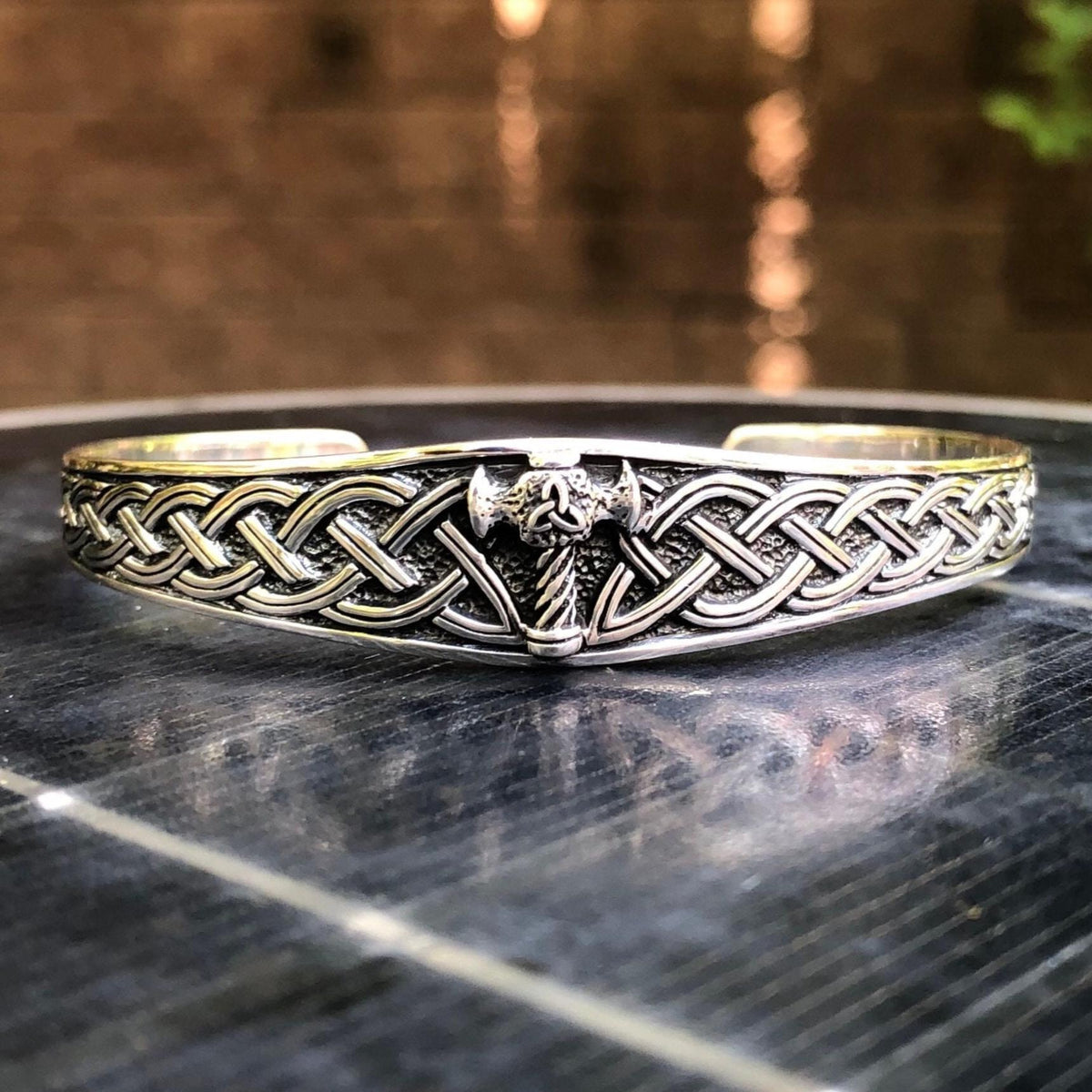 Viking Thor's Hammer Bracelet - Handcrafted 925 Sterling Silver Thor's Hammer Viking Mjolnir Celtic
