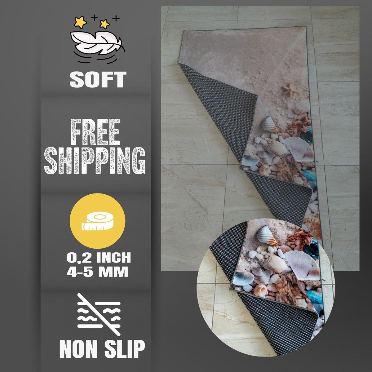 Viking Rug - Viking Axe Runner Rug, Nordic Warrior Black Gold Decor, Norse Myth Battle Axe Carpet