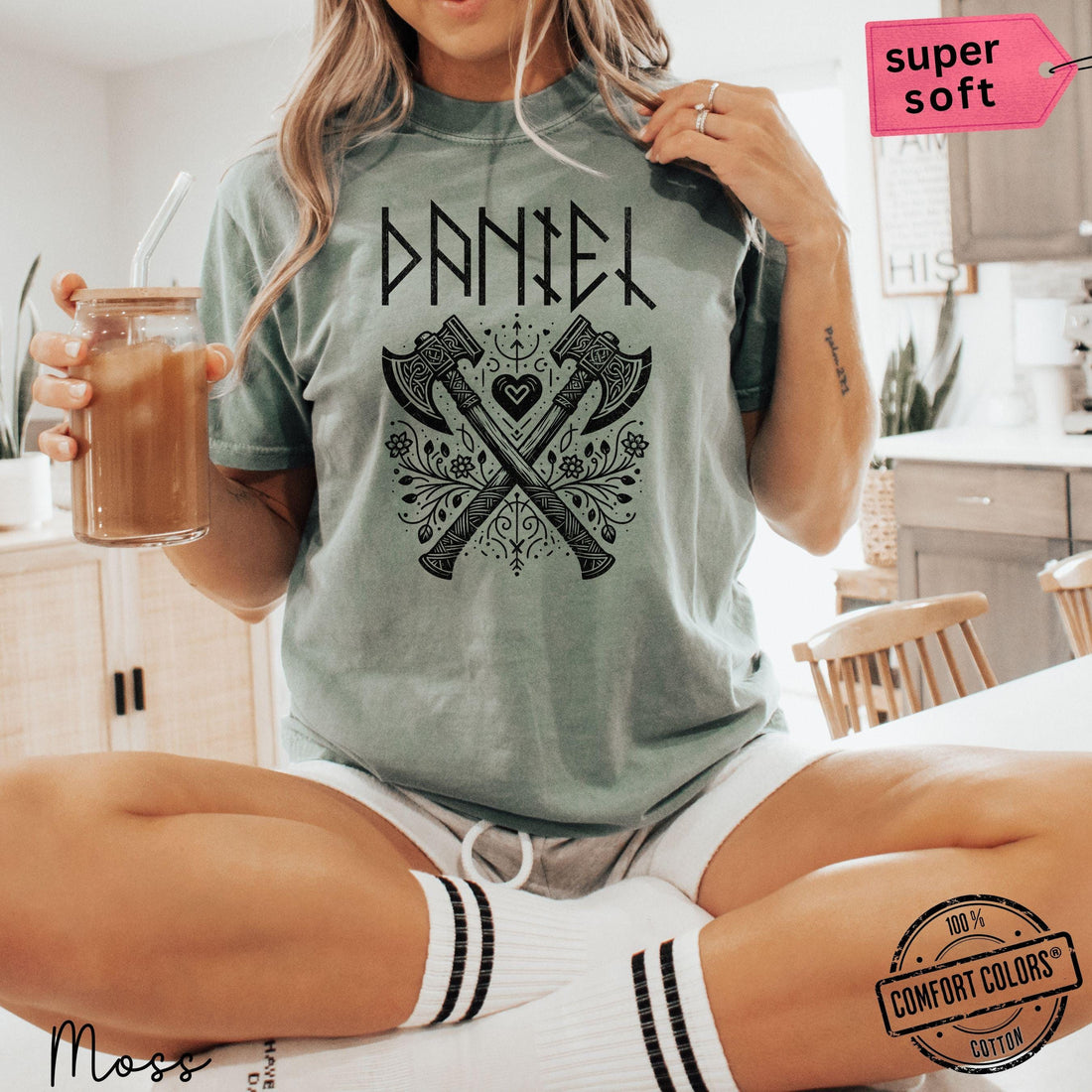 Viking Rune Hoodie - Name in Runes Alphabet Viking Shirt, Norse Personalized Futhark Runes Shirt