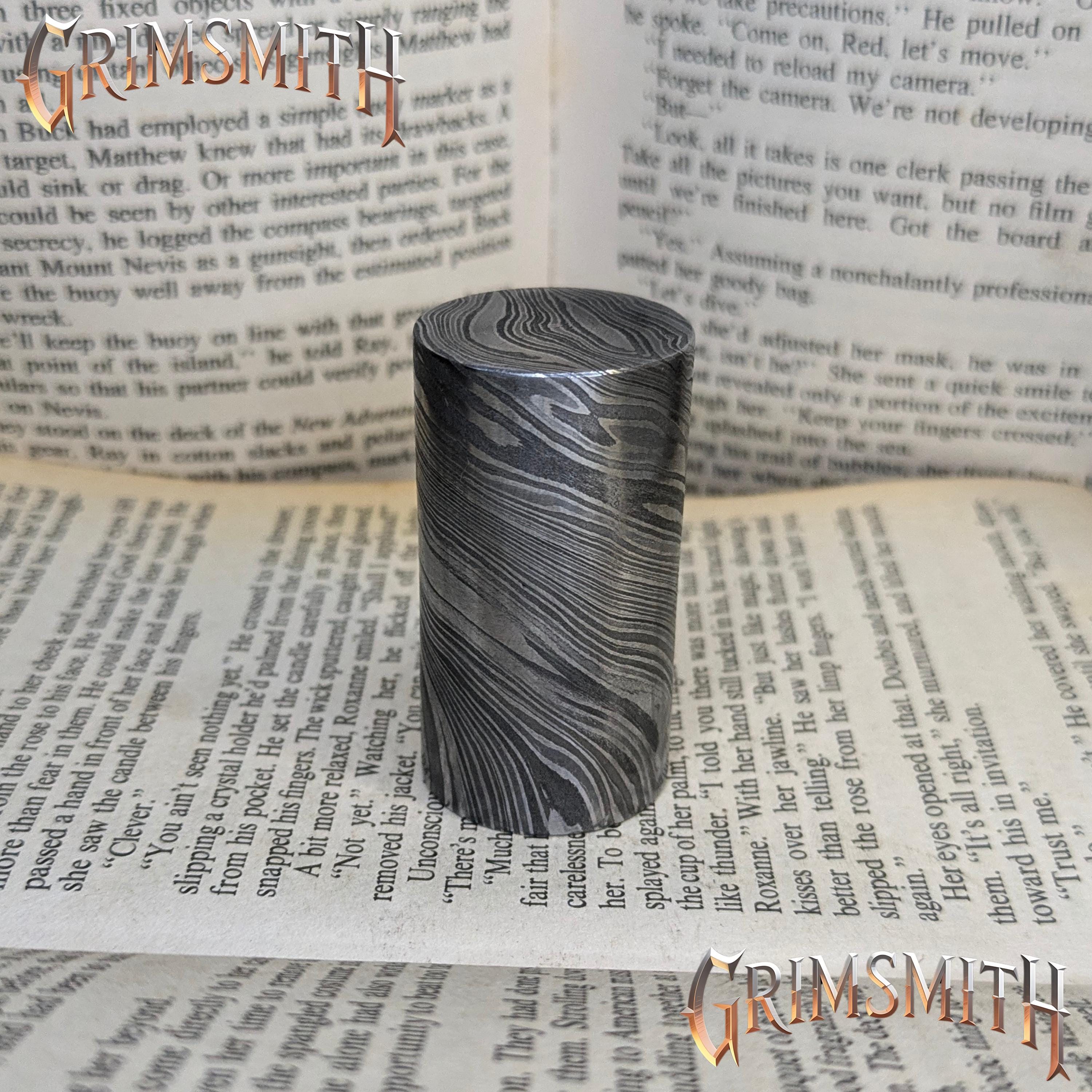 Viking Bracelet - Hand Forged Damascus Steel Cuff Bracelet with Copper Inlay Viking Bangle, Modern