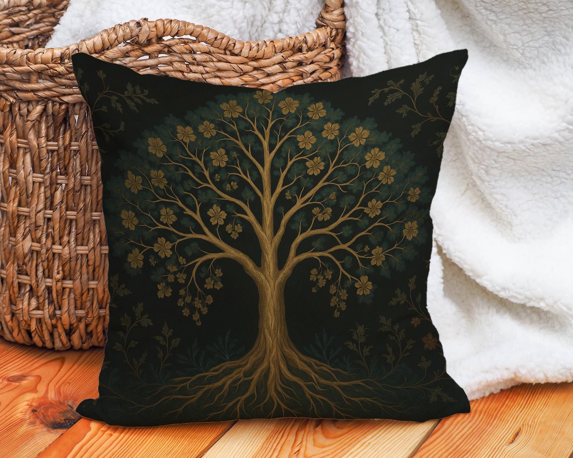 Viking Yggdrasil Tree of Life Rug - Yggdrasil Tree of Life Rug, Nordic Mythology Rug, Viking Runes