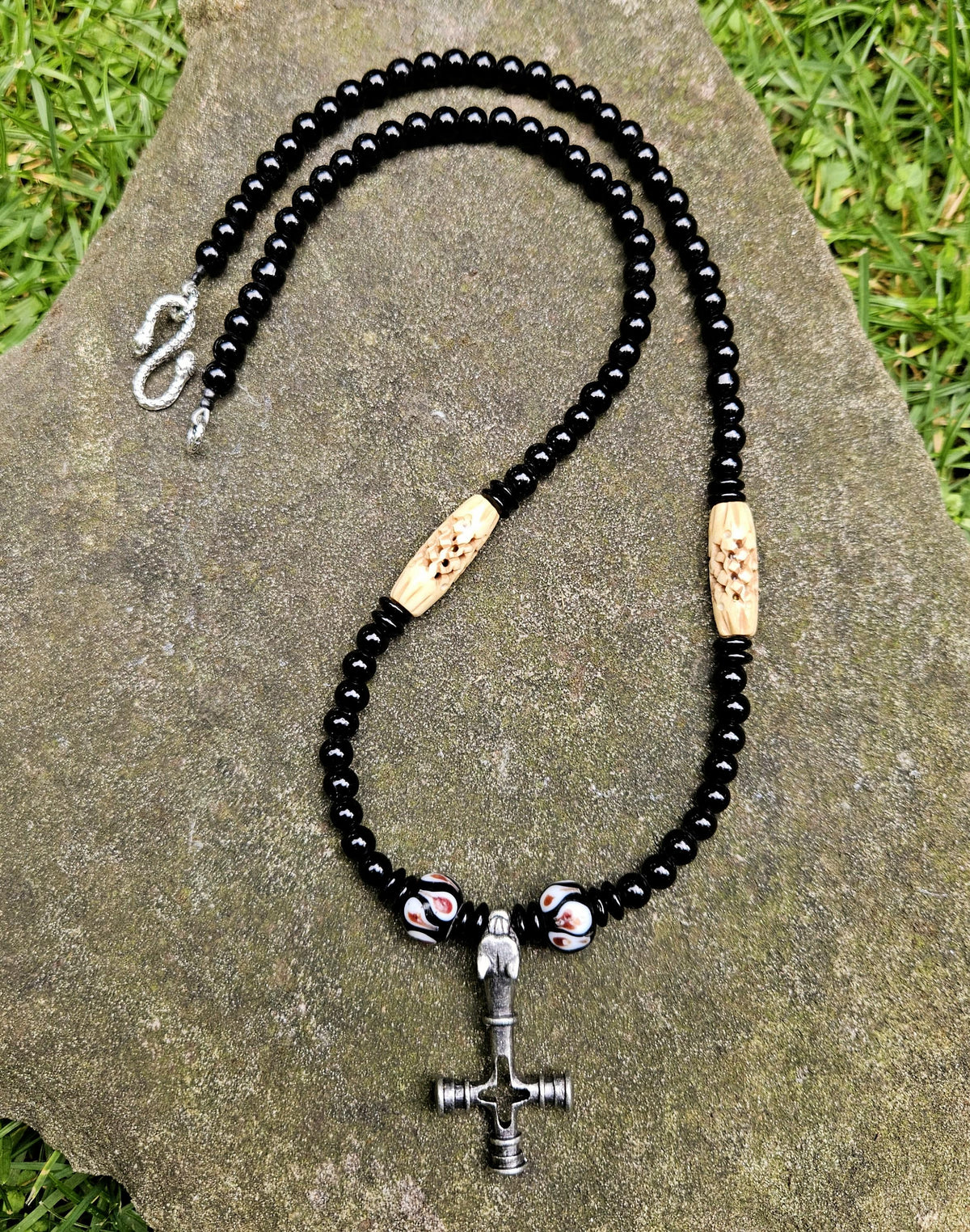 Viking Vegvisir Compass Necklace - Handmade Viking Paracord Necklace – Vegvisir Amulet, Norse