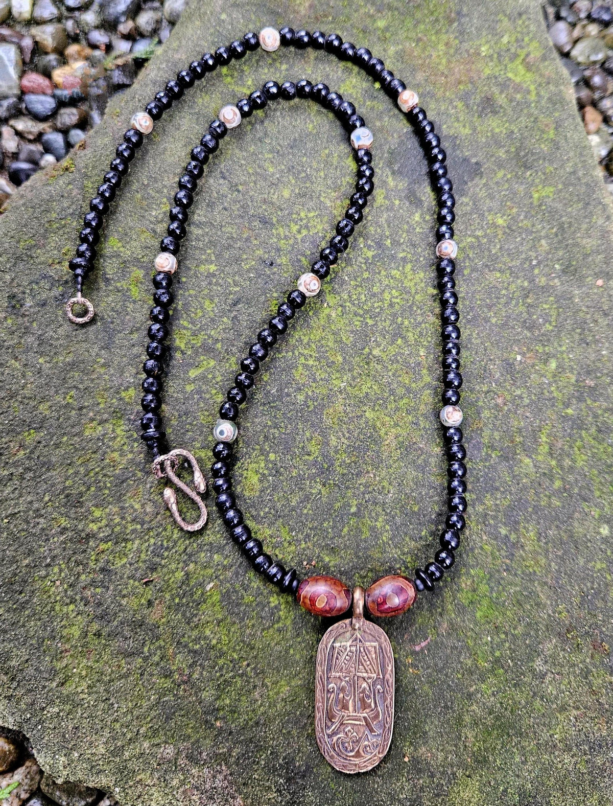 Viking Vegvisir Compass Necklace - Handmade Viking Paracord Necklace – Vegvisir Amulet, Norse