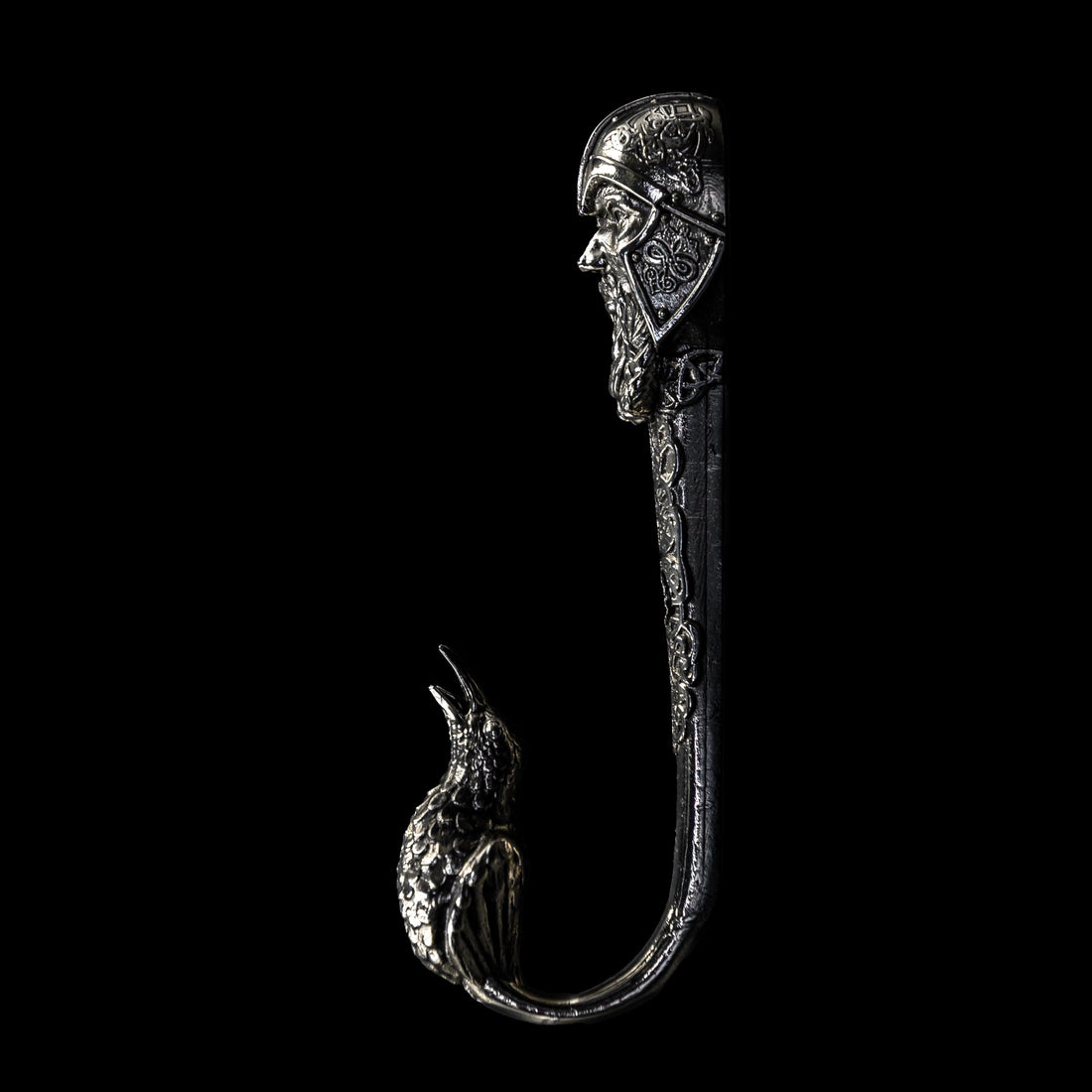 Viking Odin Jacket - Odin Wall Hook – German Silver Viking Decor, Mythology Coat Hanger