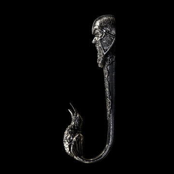 Viking Odin Jacket - Odin Wall Hook – German Silver Viking Decor, Mythology Coat Hanger