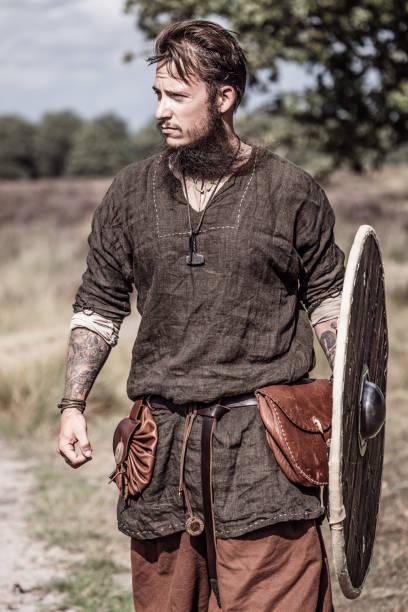 Viking Jacket - Viking Wool Klappenrock Coat, Early Medieval Warrior Tunic, Handcrafted Jacket