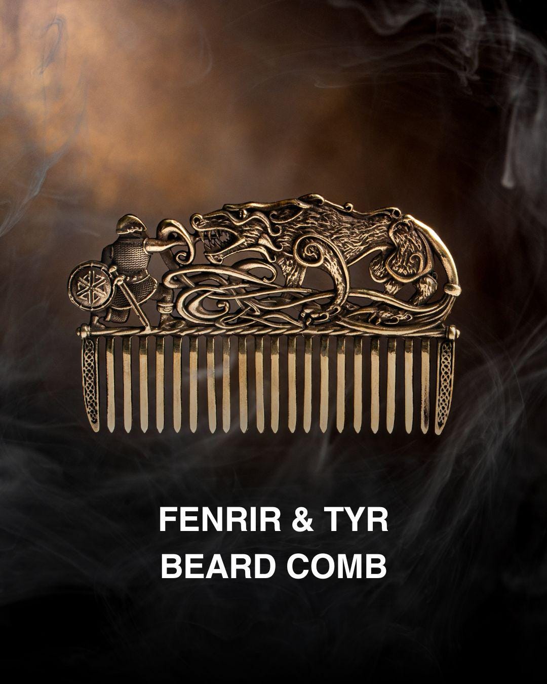 Viking Odin Jewelry Accessory - Viking Beard Bead and Hair Beads: Odin & Valknut Design