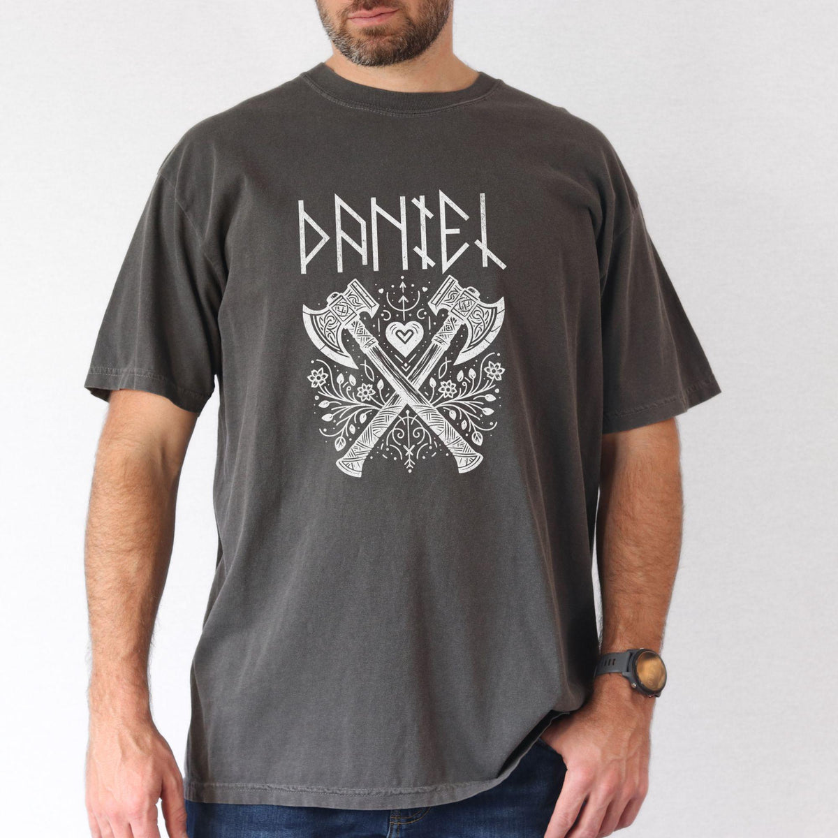 Viking Rune Hoodie - Name in Runes Alphabet Viking Shirt, Norse Personalized Futhark Runes Shirt