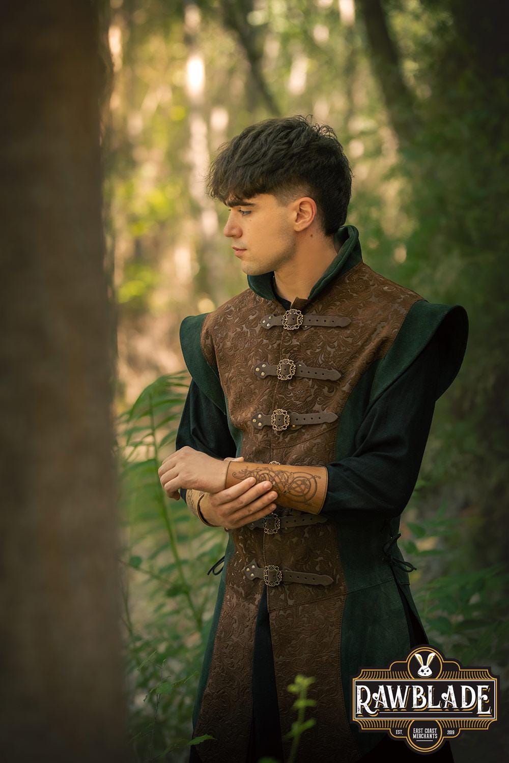 Viking Jacket - Handmade Warrior Medieval Leather Coat, Unisex Ranger Combat Quilted Viking Cosplay