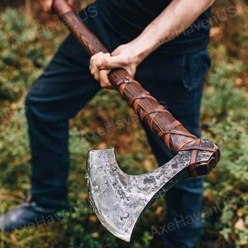 Viking Weapon Replica - Handmade Viking Axe, Norse Battle Axe, Viking Gift for Men, Medieval Decor