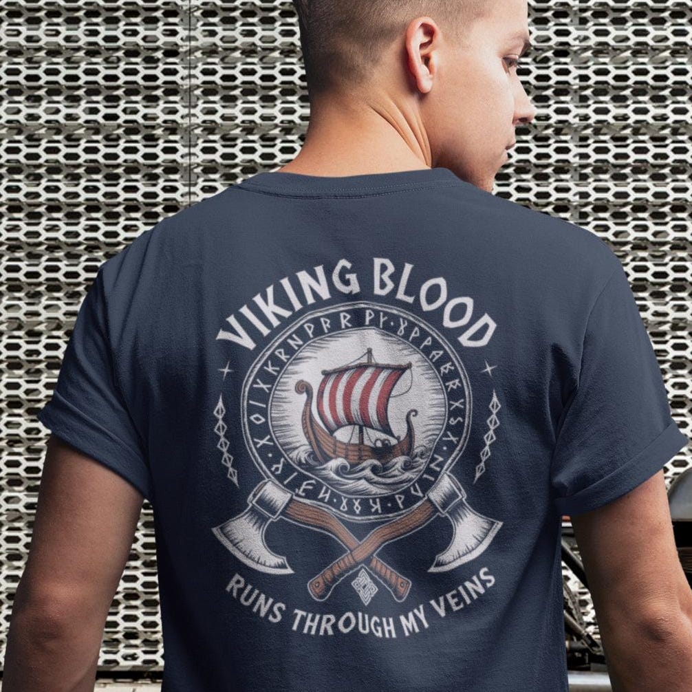 Viking Rune T-Shirt - September Born Viking T-Shirt, Rune Keeper Norse Shirt
