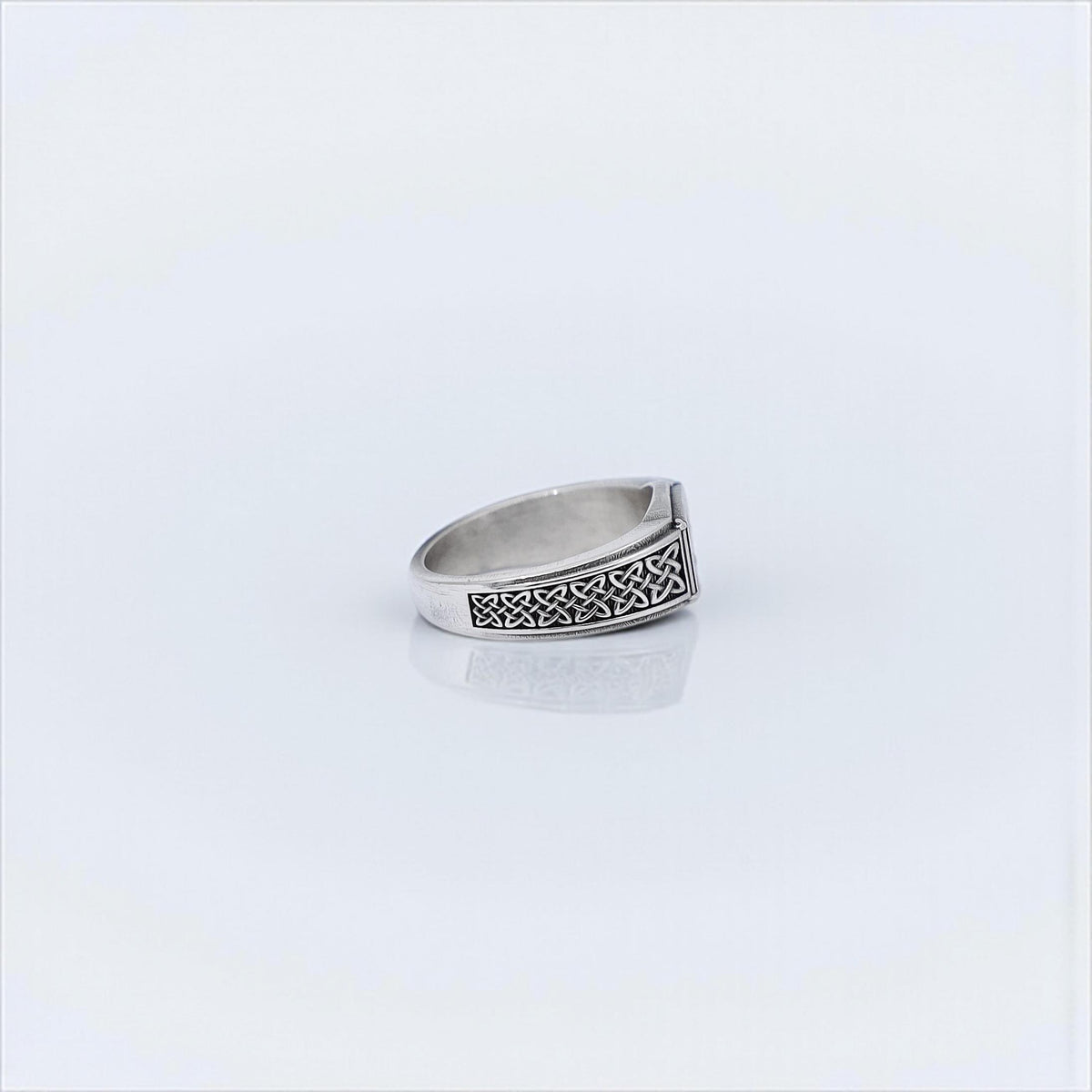 Viking Valknut Ring - Sterling Silver Norse Valknut Pinky Ring: Handcrafted Viking Statement