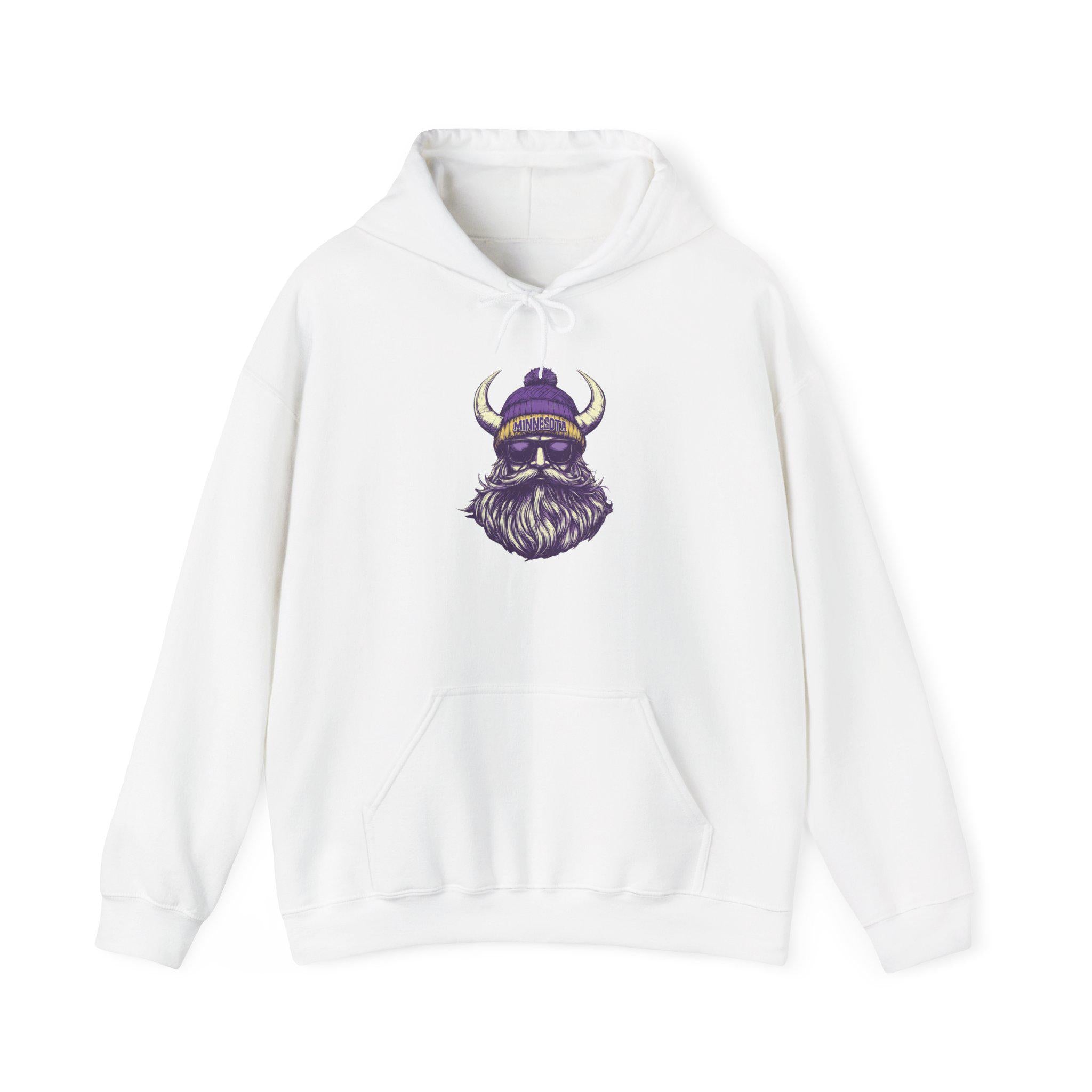 Viking Valhalla Hoodie - Victory Or Valhalla - Distressed American Viking Skull Hoodie: Patriotic