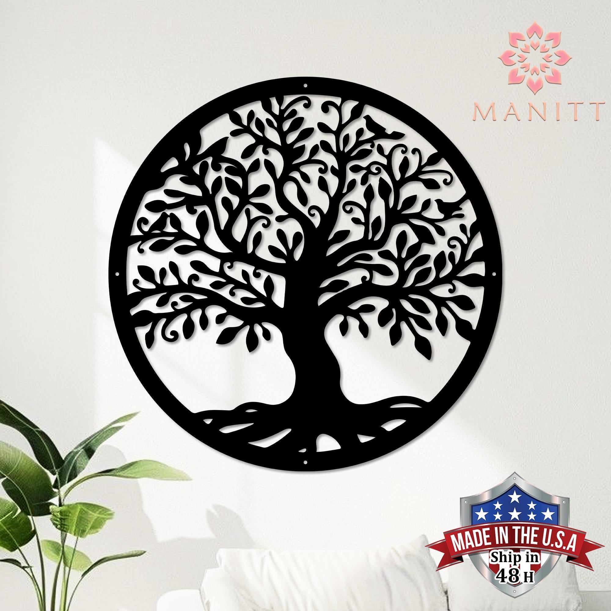 Viking Yggdrasil Tree of Life Rug - Yggdrasil Tree Of Life Round Rug, Nordic Carpet, Vikings Rug