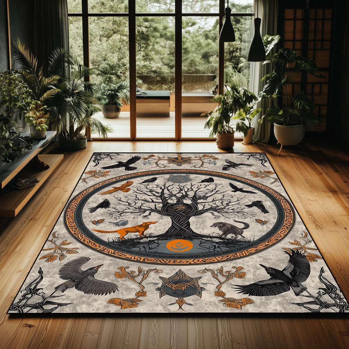 Viking Blanket - Scandinavian Aesthetic Viking Dragon Sherpa/Velvet Blanket - Unique Gift for