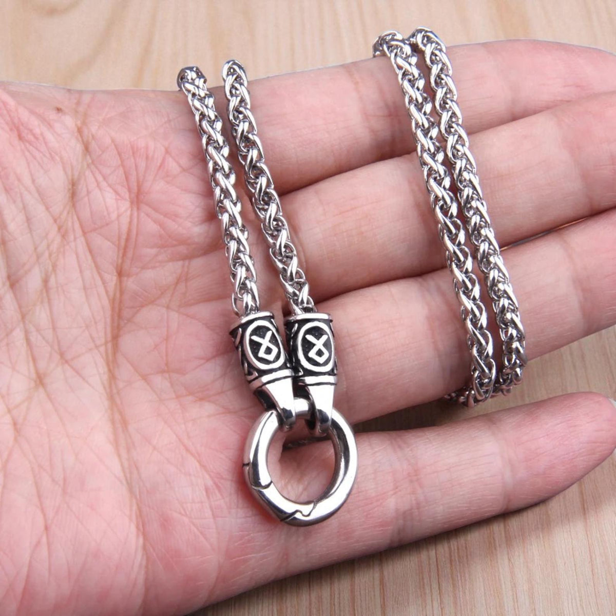 Viking Rune Ring - Engraved Viking Rune Ring, Hammered Sterling Silver Futhark Band, Ancient Norse