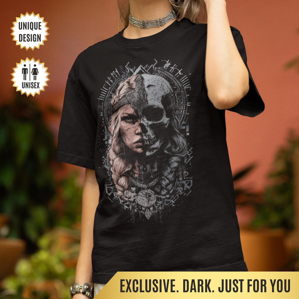 Viking Odin T-Shirt - Viking Sword Valhalla Valkyrie Myth Legend T-Shirt, Nordic Norse Mythology