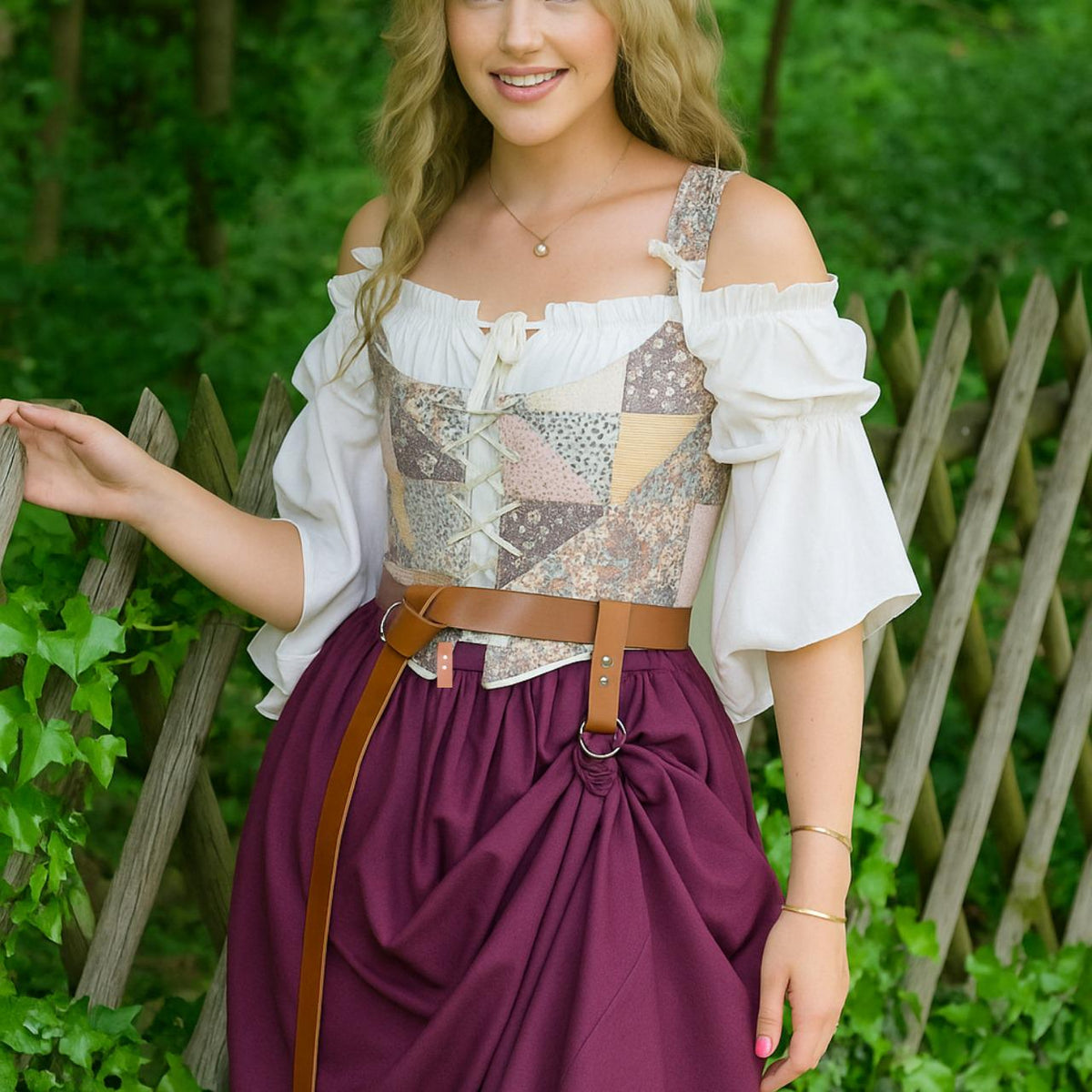 Viking Costume & LARP - Medieval Leather Belt Accessories Set, Viking Cosplay, Renaissance Faire