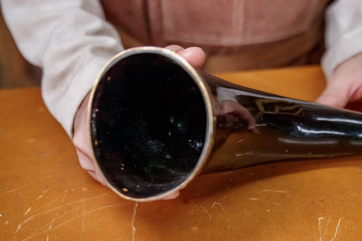 Viking Odin Mug - Larp Odin’s Wisdom Viking Drinking Horn w/ Odins Raven Art Design SCA Hand Carved