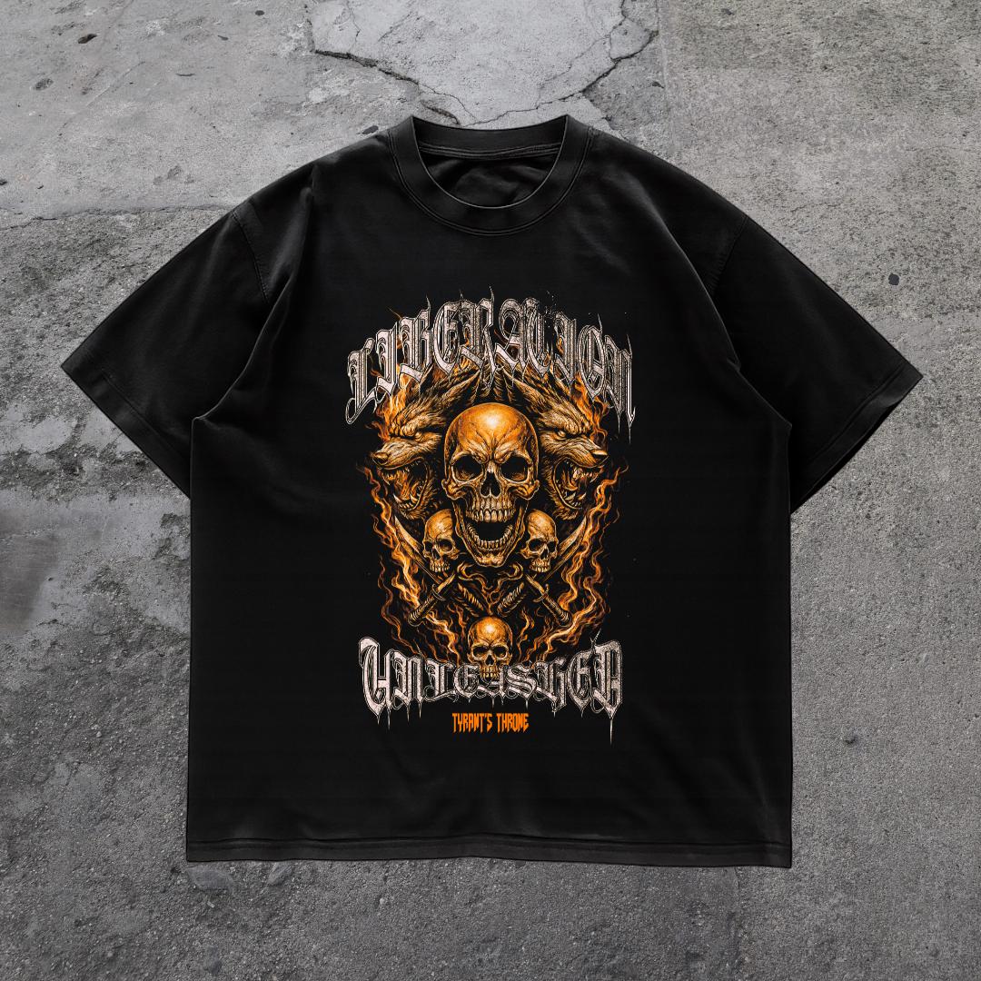 Viking Valhalla T-Shirt - Men's Viking Valhalla T-shirt, Norse Fire Warrior T-shirt, Dark Fantasy