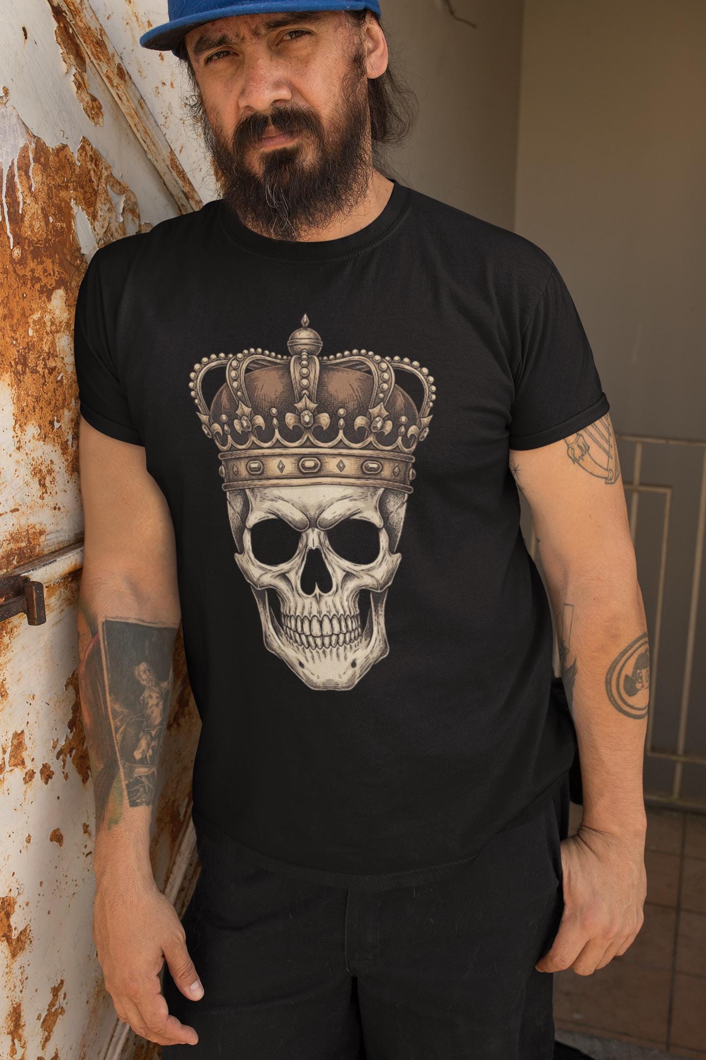 Viking T-Shirt - Viking Skull Oversized T-Shirt